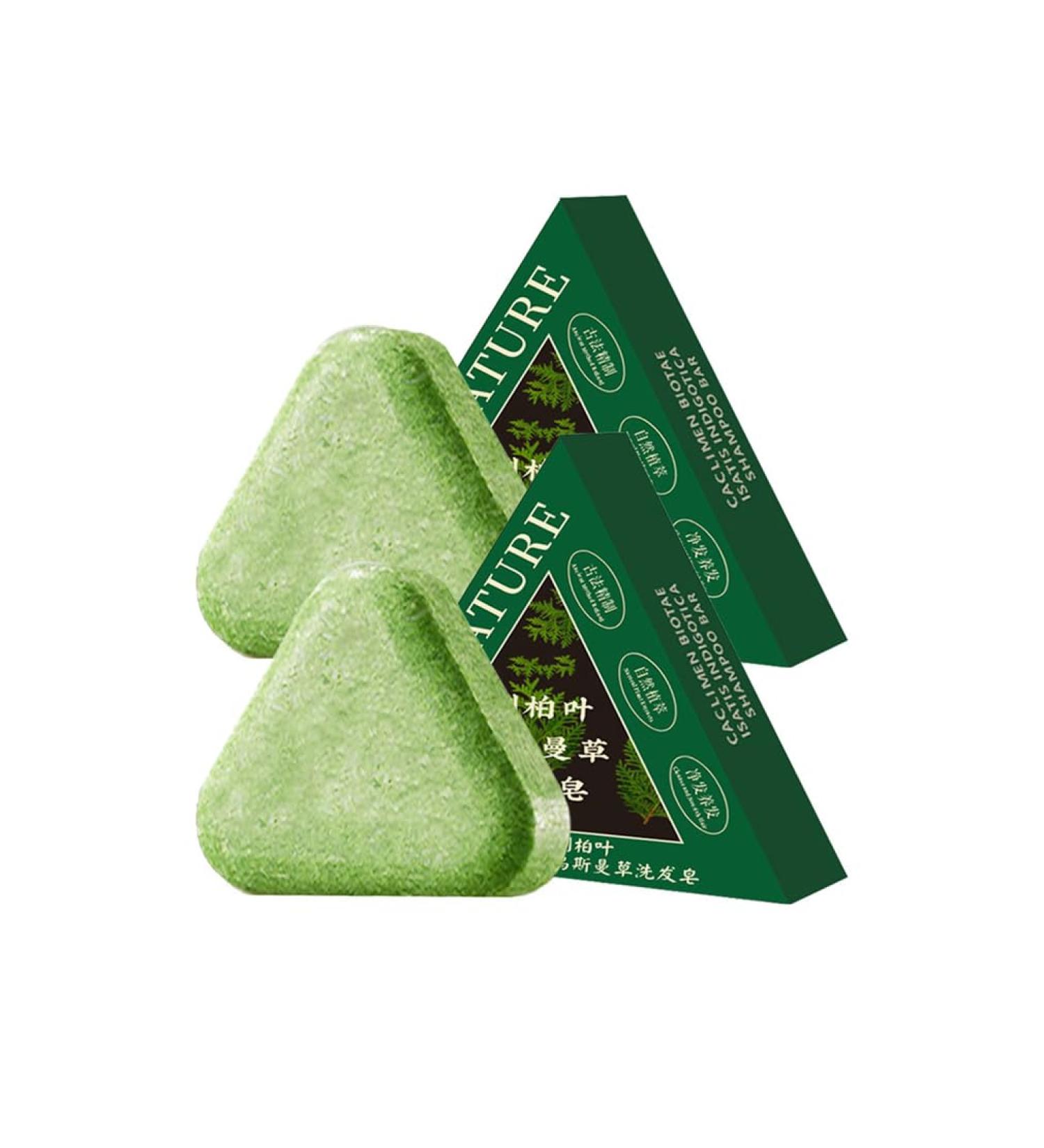  HADAVAKA Nature Triangle Shampoo Bar Usman Grass Shampoos Bar Control Oiliness Eliminate Dandruff Calming & Strengthens Hairs Deeply Nourishing Hair Regrowth Soap Bars For All Hair Types (2PCS) - Buy Online on GoSupps.com