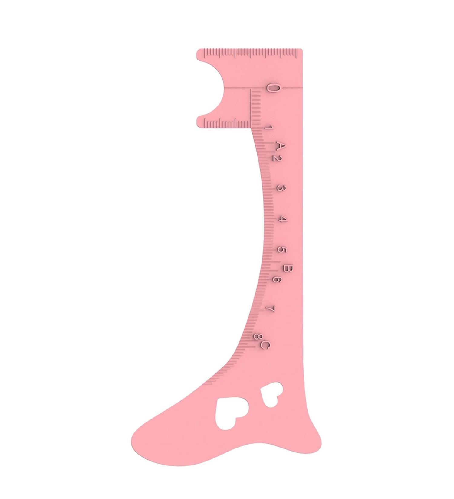 Eyebrow Template - Eye Brow Stencils for Women - Eyebrow Shaping Ruler Eye Makeup Aid Brow Measuring Tool for Beginners Eye Liner Eyelash Eyebrow Pink - Buy Online on GoSupps.com