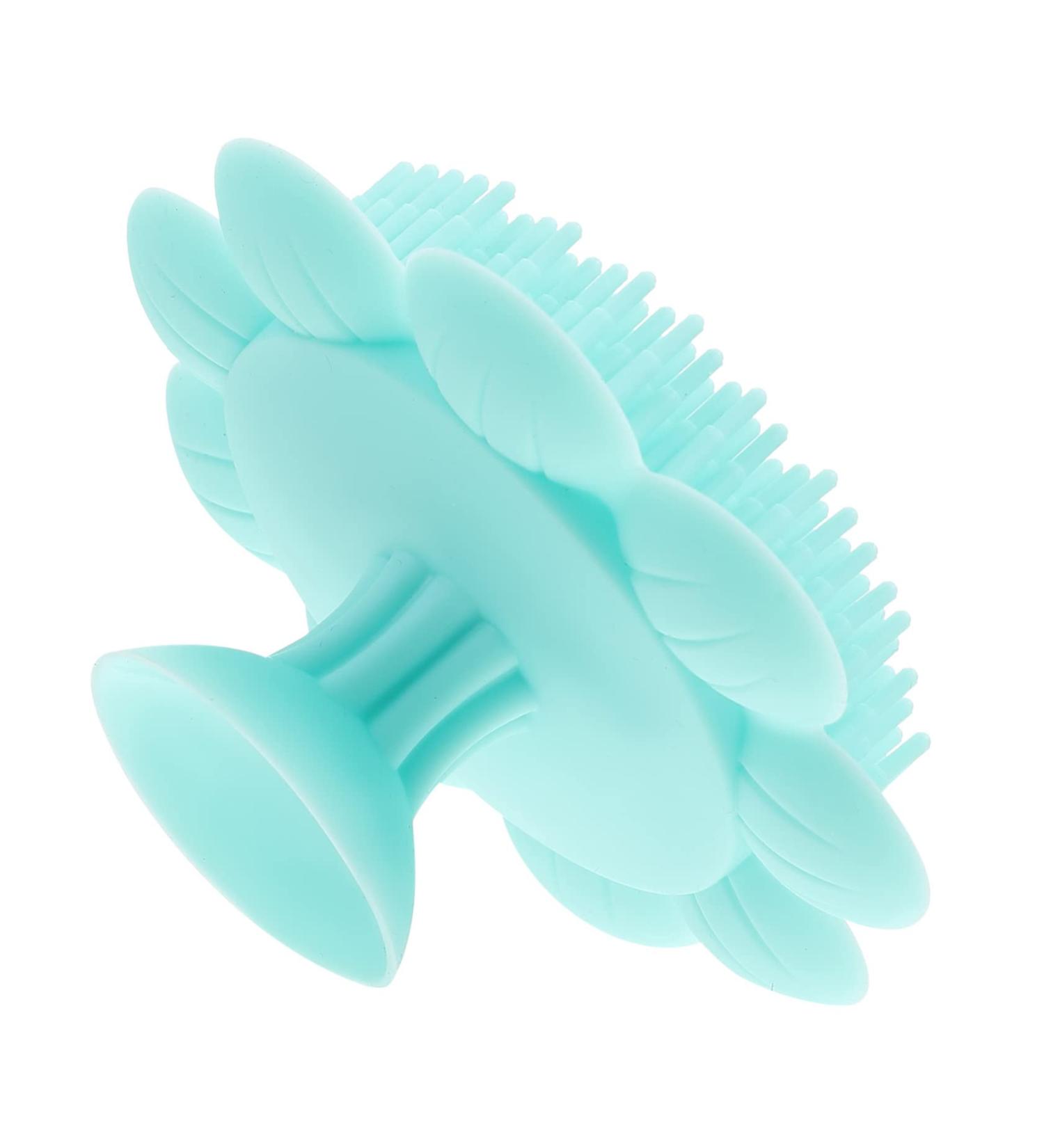 Hemoton Silicone Shampoo Brush for Newborns - Green Handheld Shampooer and Scalp Massager for Baby Bath - Portable and Gentle Baby Hair Brush - 1pc - Buy Online on GoSupps.com