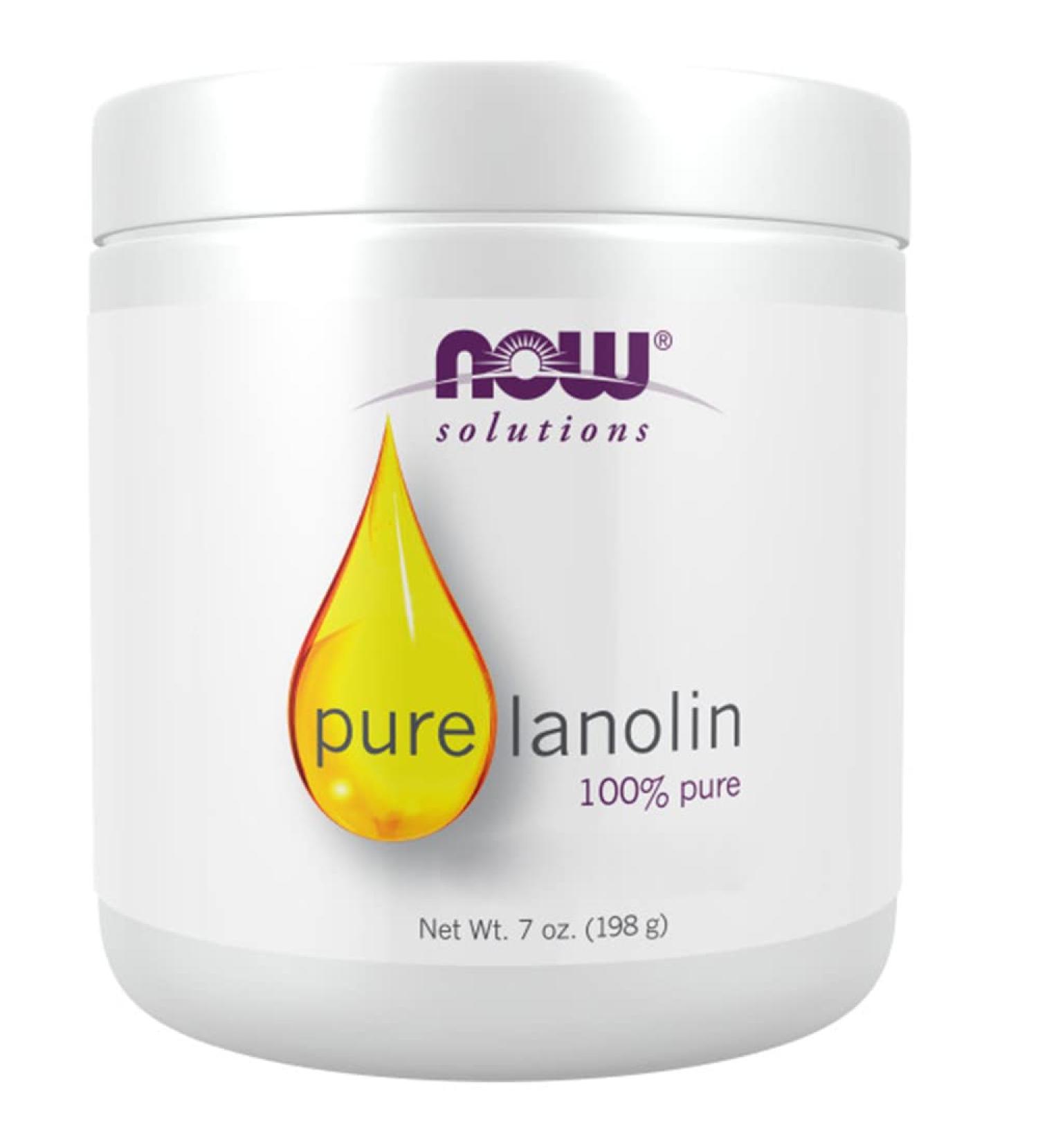  NOW Now Food pure lanolin pure wool fat 198 g apply to skin gluten free non-GMO soy free - Buy Online on GoSupps.com
