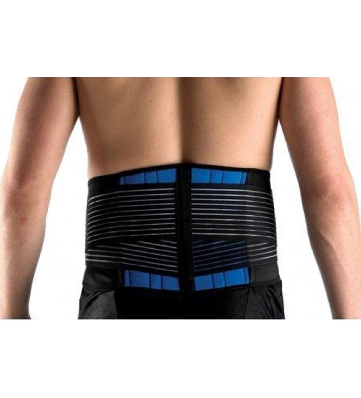 FitMad Adjustable Neoprene Double Pull Lumbar Support Brace - XXL 40-44 - Back Pain Relief - Buy Online on GoSupps.com