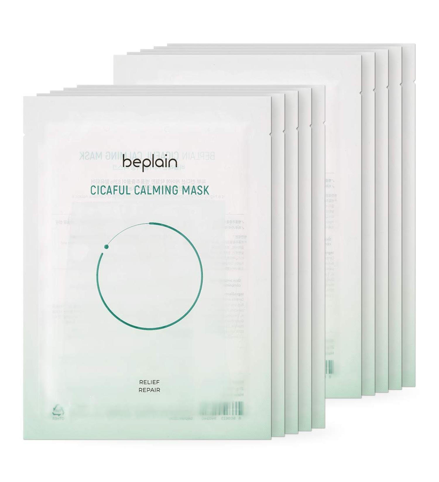 Beplain Cicaful Calming Beauty Mask - 10 Sheets (0.95 oz Each) | Soothing Skincare - Buy Online on GoSupps.com