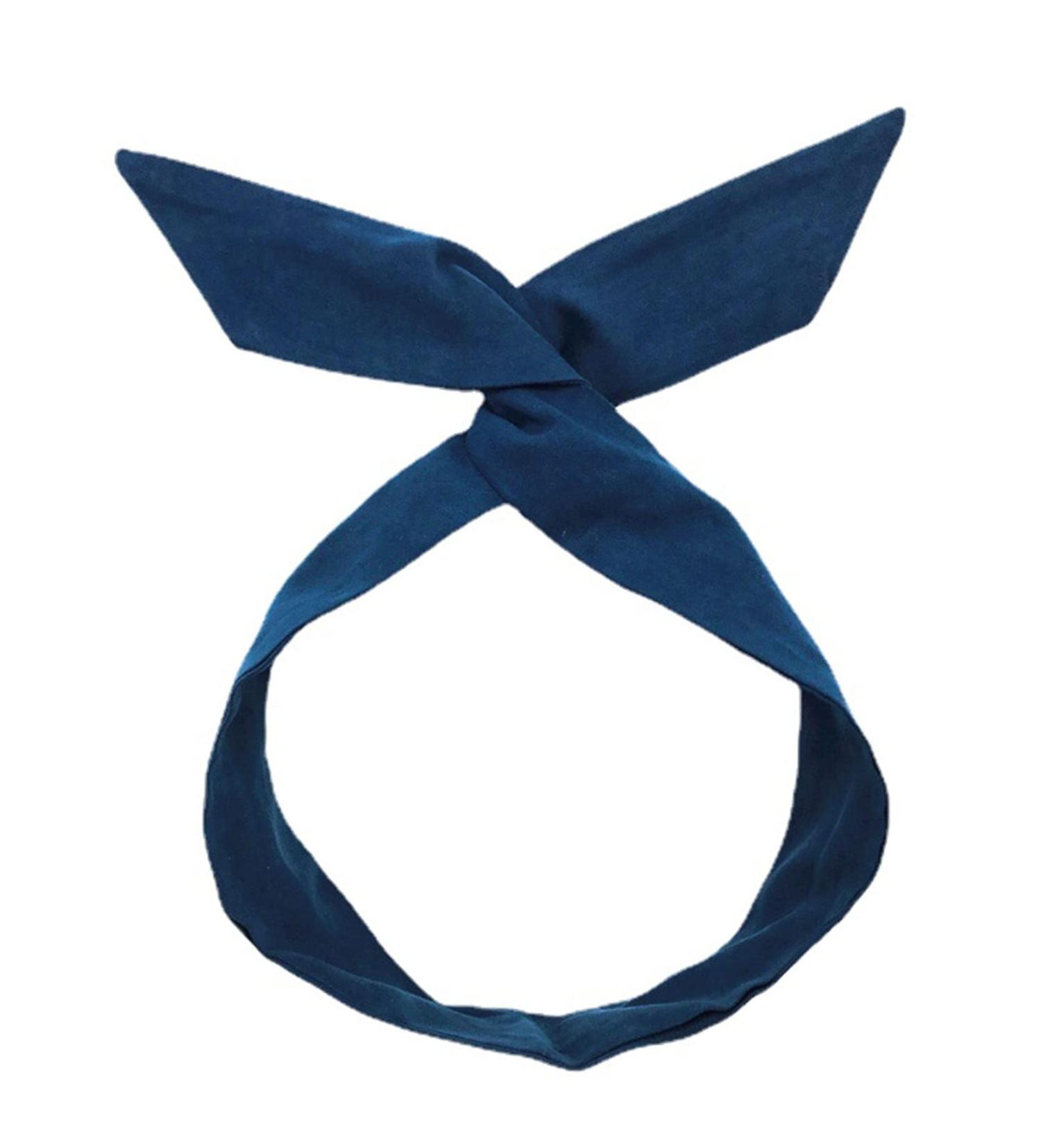 Anawakia Vintage Hair Bow Headband Wire Headband Women Colour Flexible Wire Headbands Hair Accessories (Blue) - Buy Online on GoSupps.com