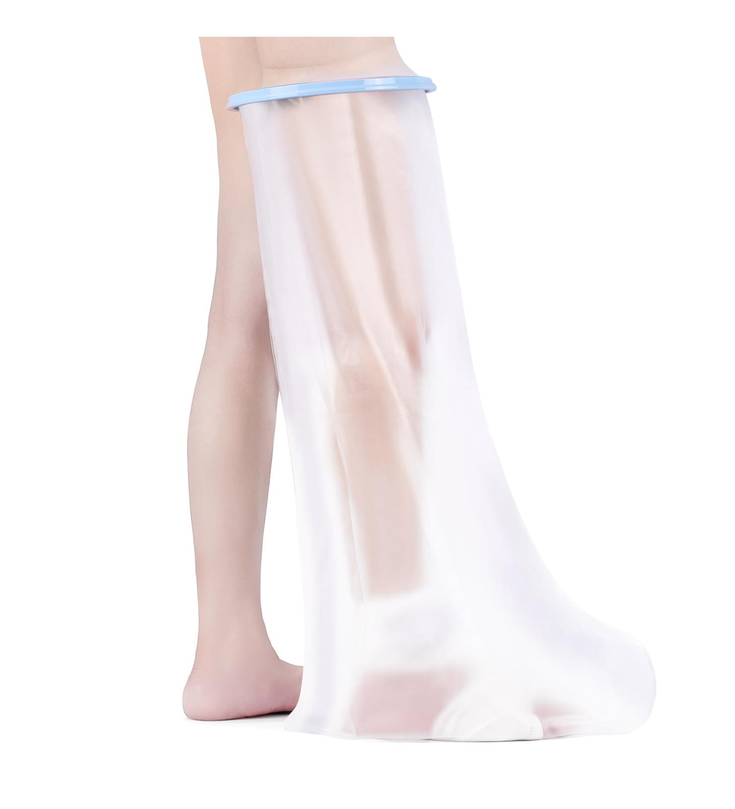 Fasola Waterproof Lower Leg Cast Cover for Adults - Reusable, Shower Proof, Keeps Cast Dry - M-Lower Leg Size - Buy Online on GoSupps.com