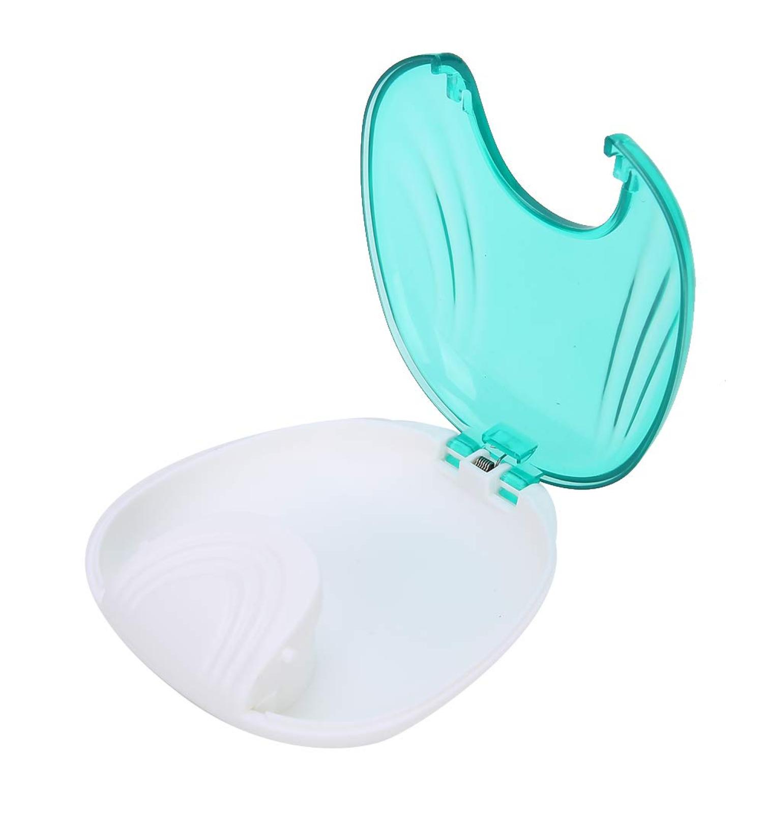 Portable Large Orthodontic Retainer Case - Secure Snap Lock, Blue - Buy Online on GoSupps.com