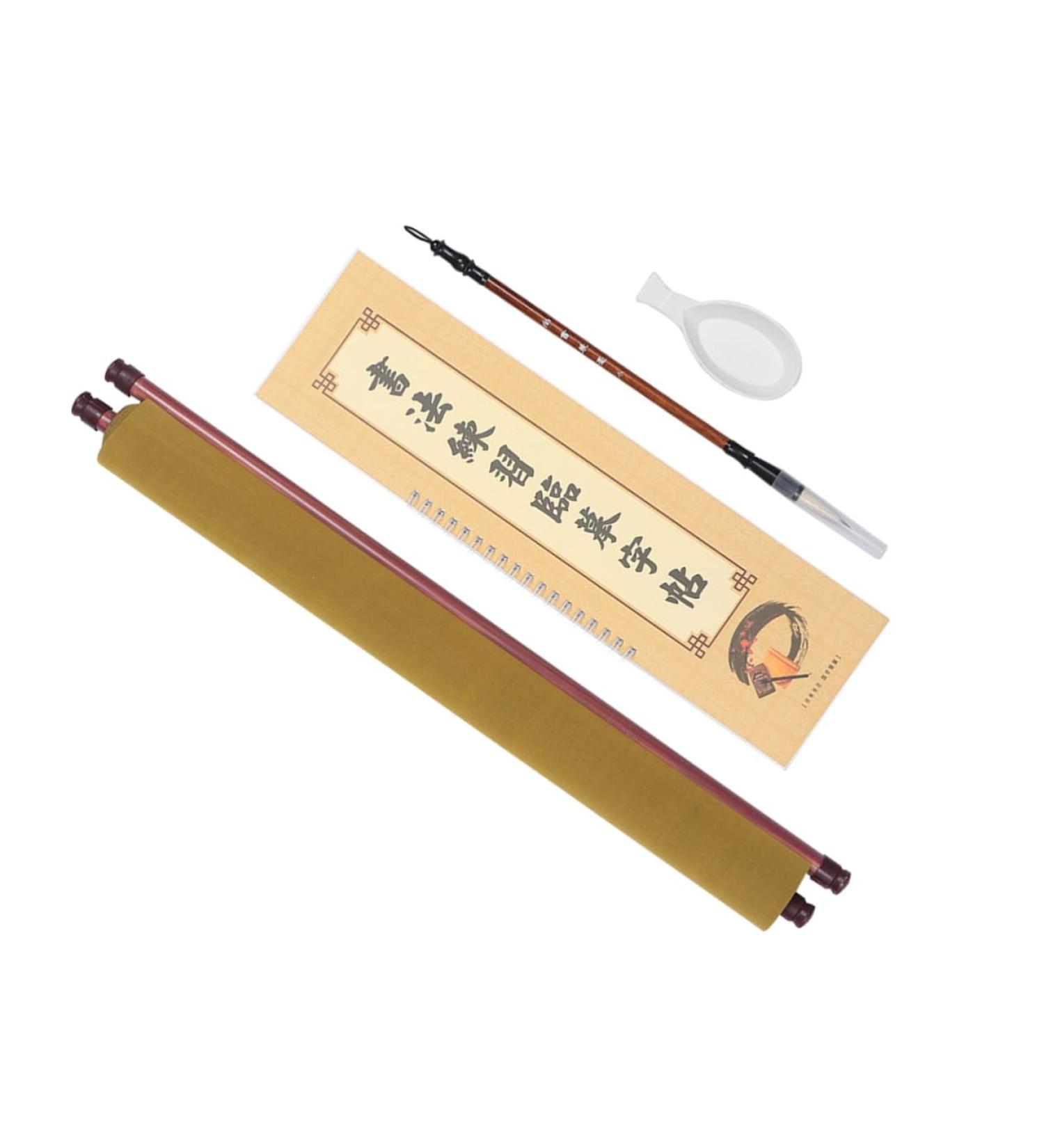 STOBOK 4pcs Writing Cloth Chinese Calligraphy Writing Brush Copybook Watercolor Board Calligraphy Paper As Shown 120x48x1.5cm - Buy Online on GoSupps.com