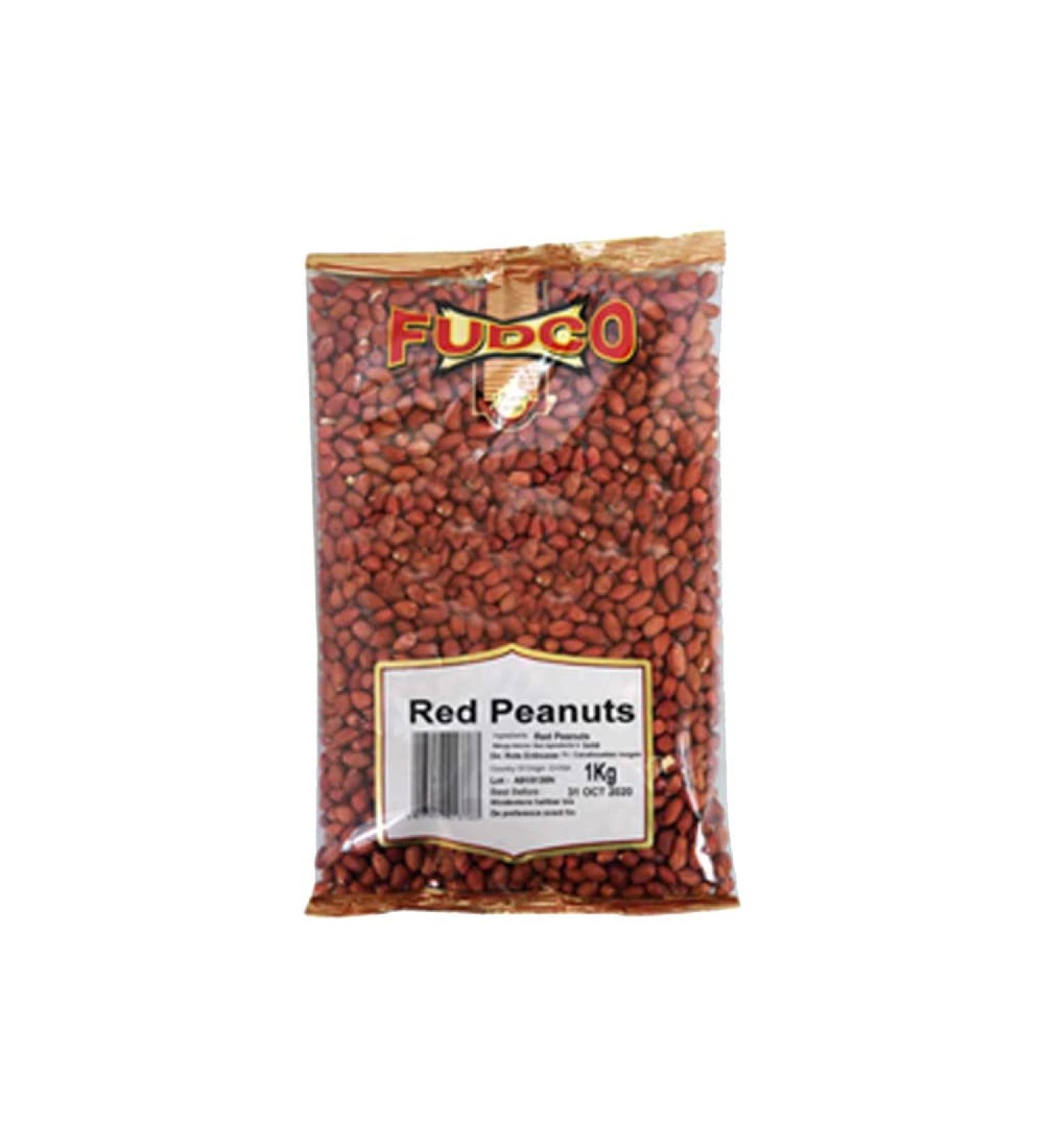Fudco Peanut Red | 1KG | Dry Fruits And Nuts | Vegan | Natural Nut | High Protein | High Fibre| Indian Origin Pack 1 - Buy Online on GoSupps.com