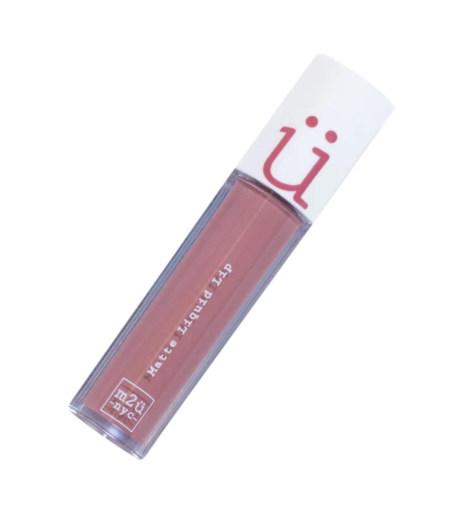 M2U NYC Matte Liquid Lipstick - Nude Pink (Spring) | Long Lasting High Impact Color - Buy Online on GoSupps.com