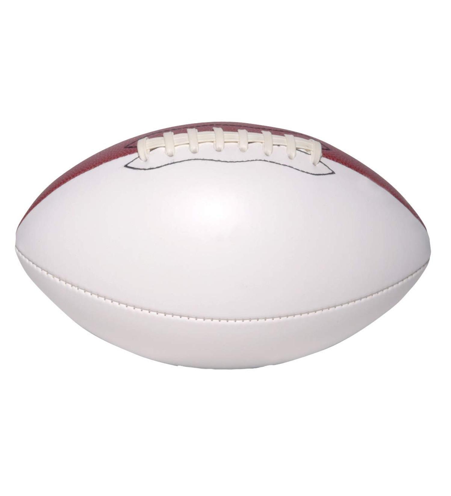 Ballstars Autograph Blank Full 12 Inch Football - Regulation Size Trophy for Signing | Two White Panels, Baseless - Buy Online on GoSupps.com