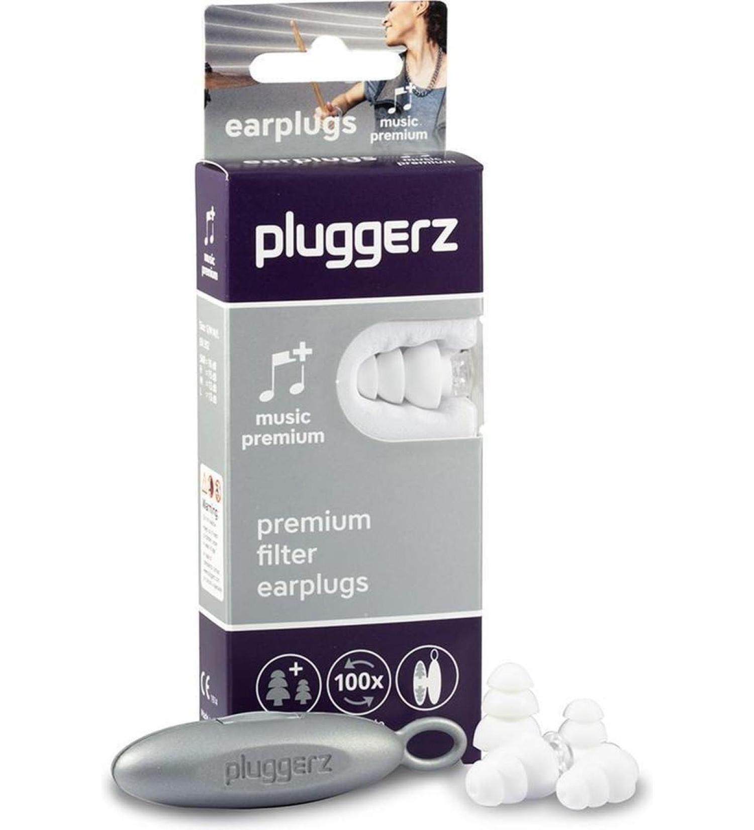 Premium Pluggerz Earplugs for Music | Professional Noise Suppression | Soft Silicone & Reusable - Buy Online on GoSupps.com