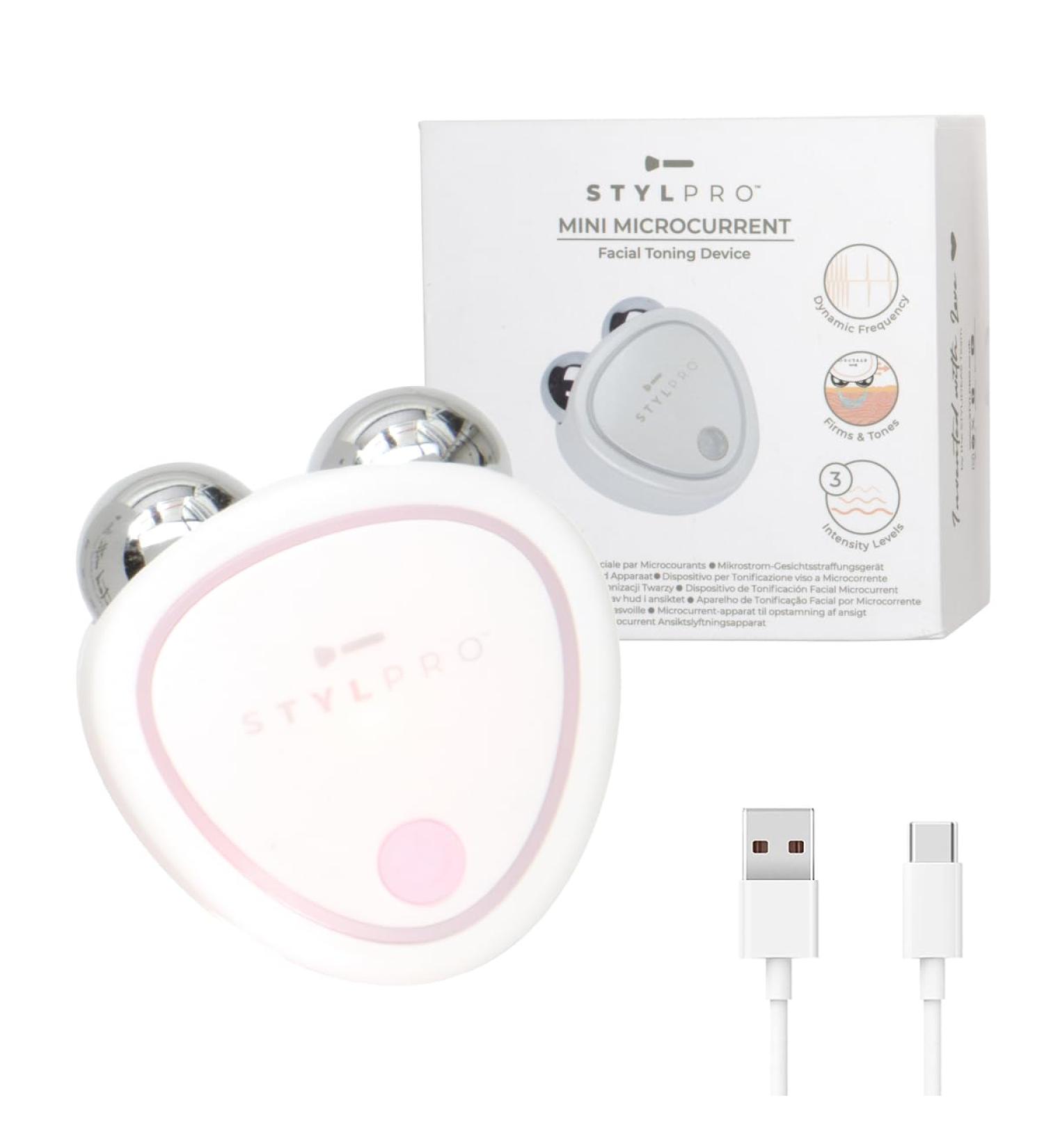 STYLPRO Mini Microcurrent Facial Toning Device Firming & Lifting Non-Invasive Long Lasting Time Saving Home Facial Microcurrent Technology 3 Intensity Settings Rechargeable Portable - Buy Online on GoSupps.com