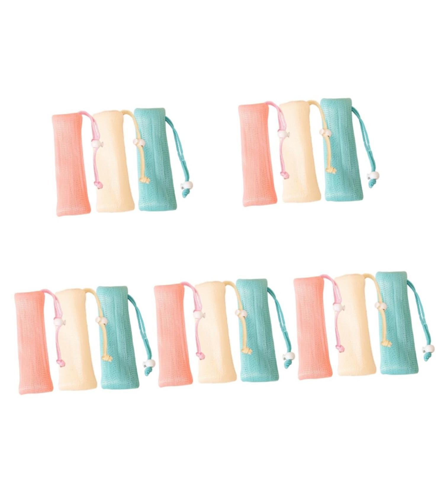 Baluue 15 Pcs Soap Bag Foam Net Soap Saving Bag Bar Soap Bag Soap Savers for Bar Soap Bar Soap Saver Pe - Buy Online on GoSupps.com