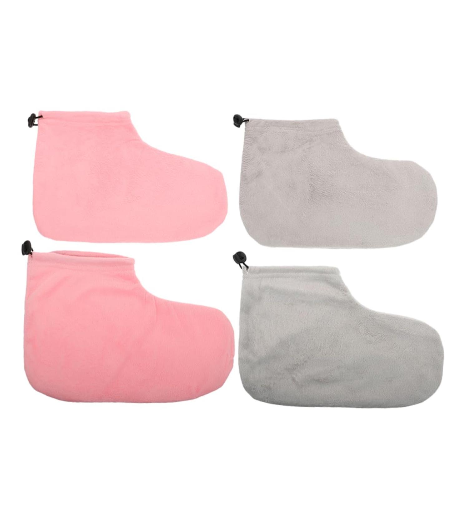FRCOLOR Couvre-pieds Chauffant Cire 2 Paires Taille Unique en Coton et Peluche lastique Enveloppement pour Soins des Pieds Spa Maison et Salon - Buy Online on GoSupps.com