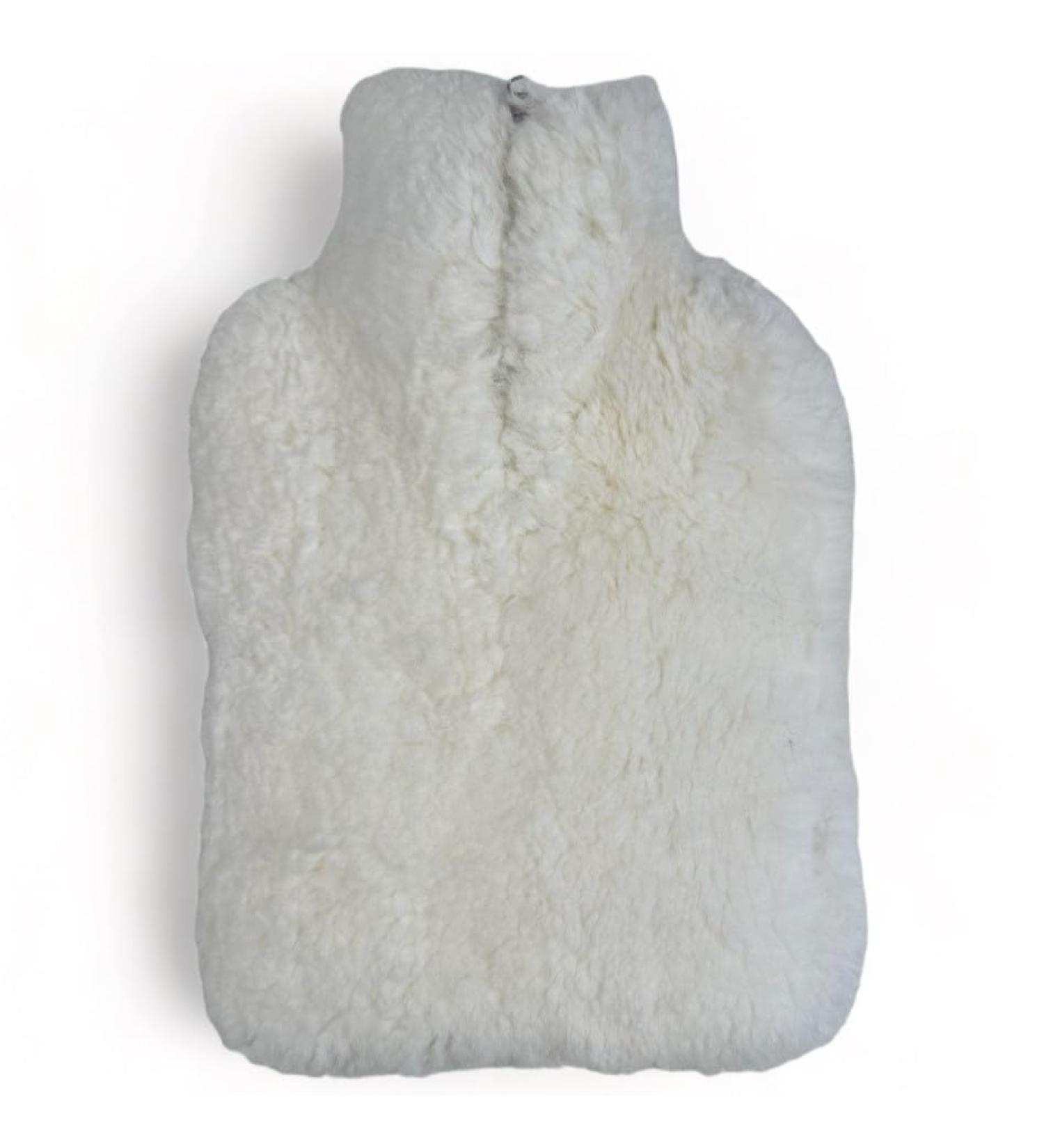 Sheepskin Hot Water Bottle Cover | Westmorland Sheepskins (White)