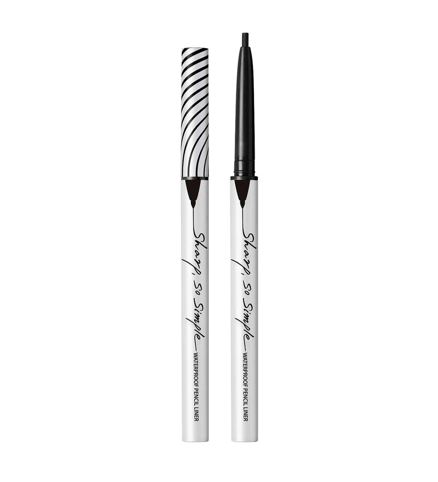 CLIO Sharp So Simple Waterproof Pencil Eyeliner 01 Black - Micro Precision Tip, Twist Up, Long Lasting, Smudge-Resistant - 1 Count - Buy Online on GoSupps.com