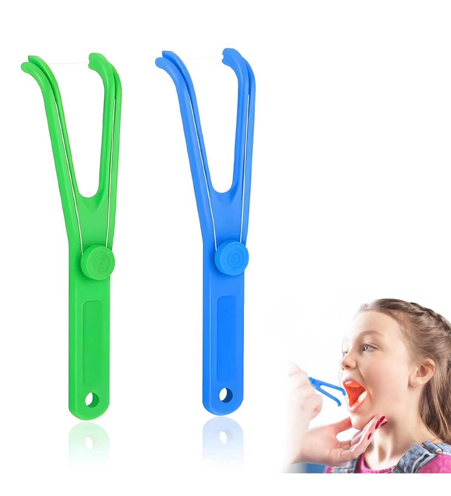 BYXG Dental Floss Holder - 2 Pack Dental Floss Fork for Effective Teeth Cleaning | International Shipping Available - Buy Online on GoSupps.com