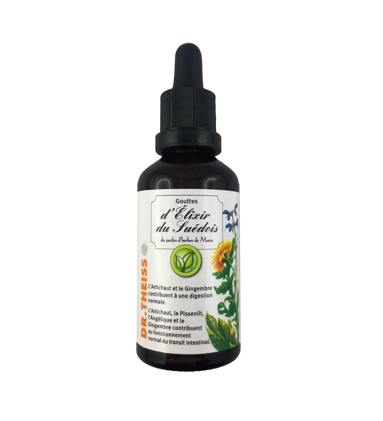 Dr. Theiss Swedish Elixir Drops | Digestion & Transit | Original recipe by Maria Treben 50 ml - Buy Online on GoSupps.com