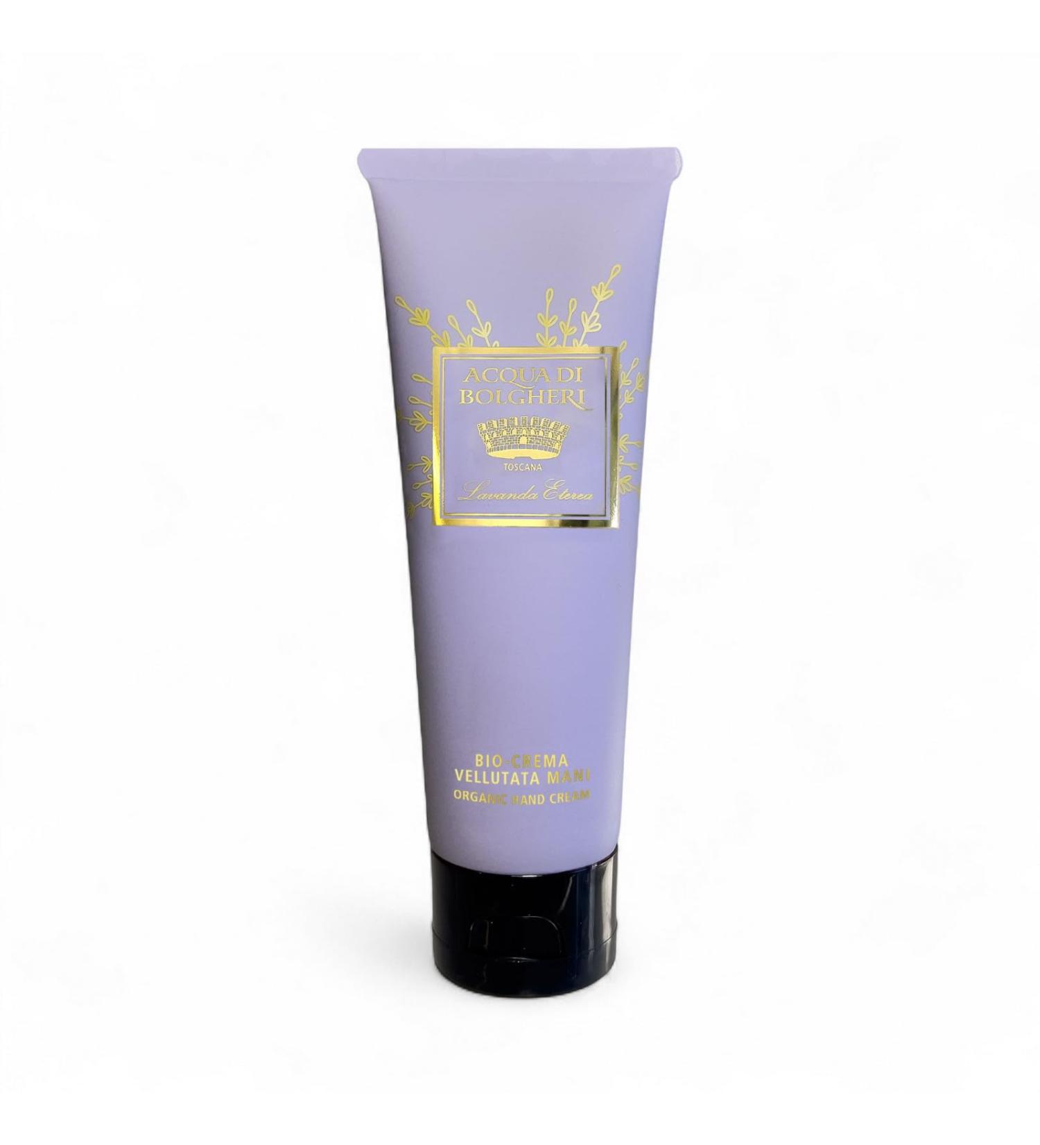 Acqua di Bolgheri Bio Velvet Hand Cream Regenerating Moisturizing Lavender Fragrance ETEREA 75 ml