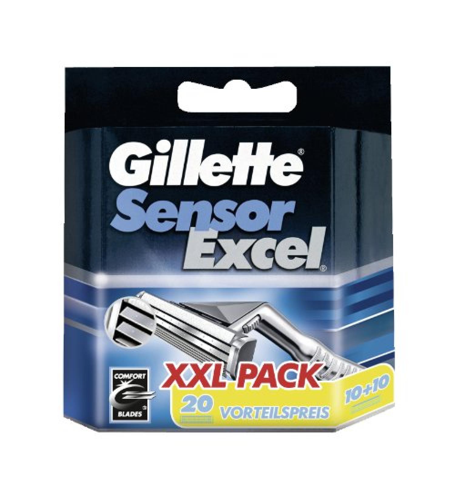 Buy Discontinued Gillette SensorExcel Blades 20 Pack | International Shipping Available - Buy Online on GoSupps.com