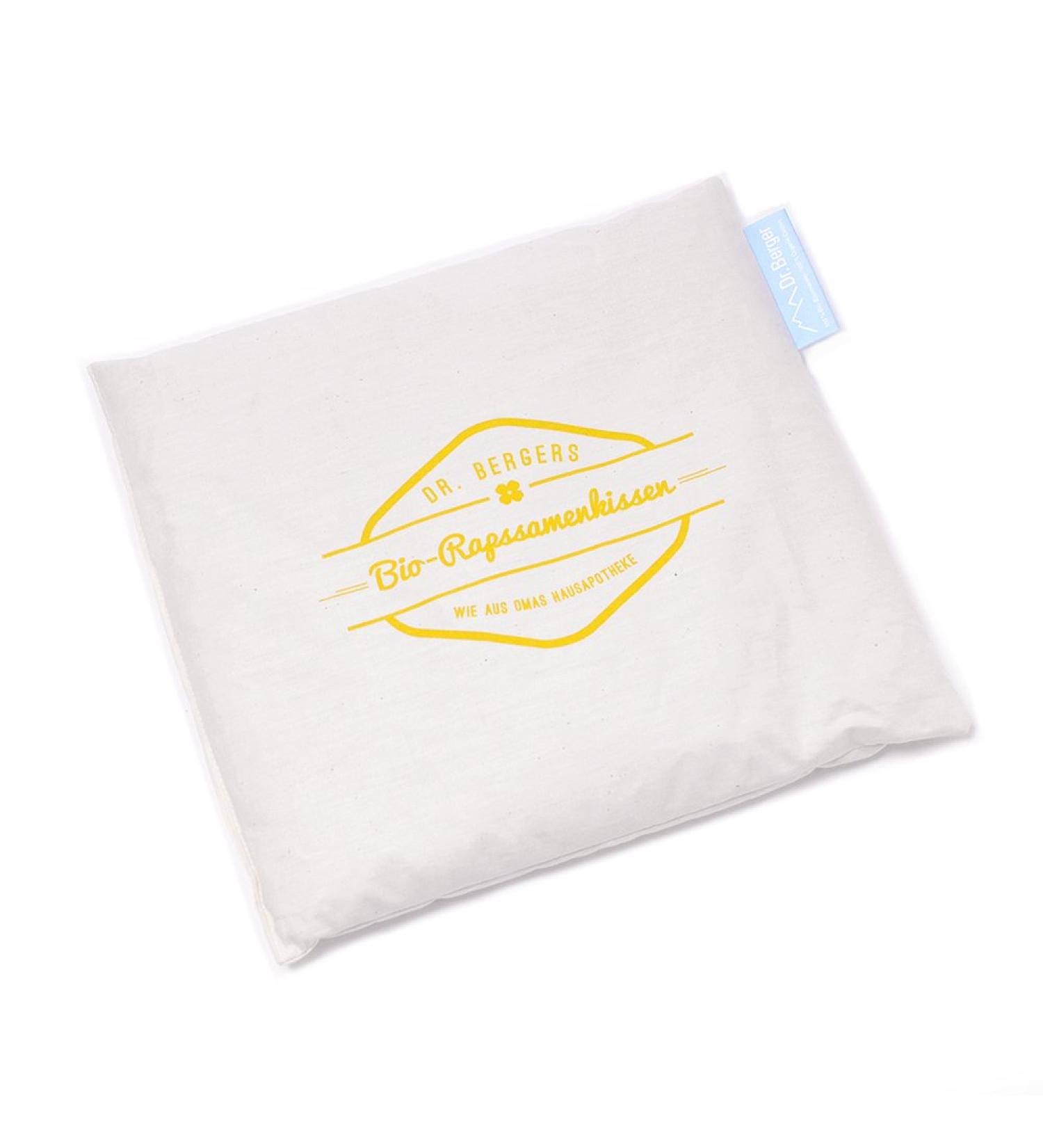 Dr. Berger Bio-Rapeseed Pillow - 100% Natural Heat & Cold Therapy for Neck Shoulder & Back Pain Relief | Bio Cotton Cover - 25x25 cm Classic - Buy Online on GoSupps.com