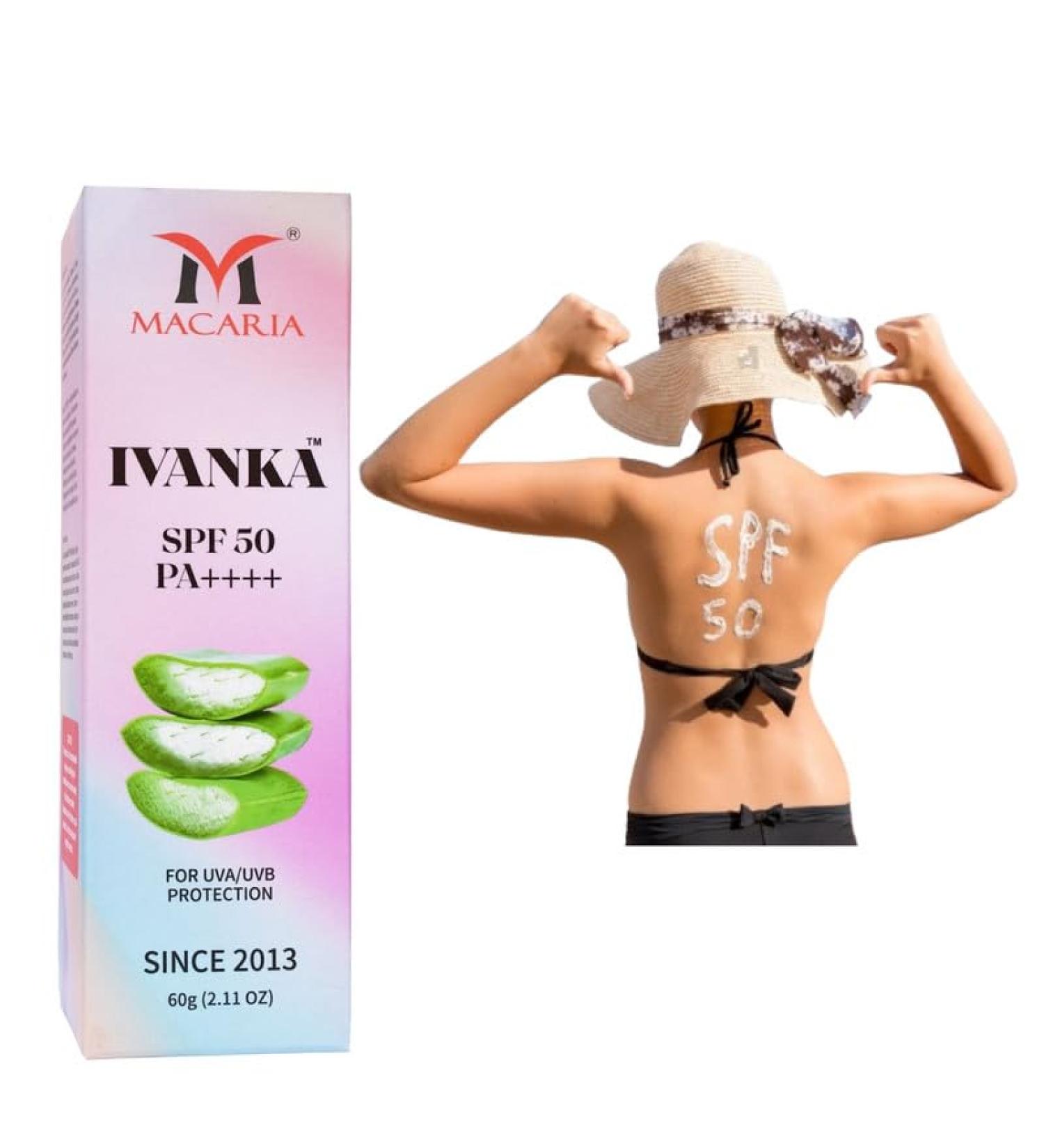 Macaria Cosmetics Ivanka SPF 50 sunscreen Buttock Whitening Brightening & Lightening Cream - Buy Online on GoSupps.com