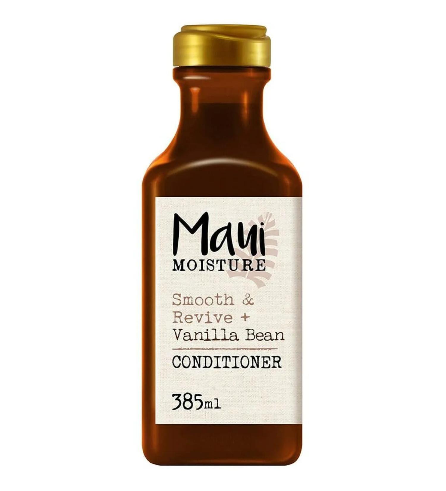 Maui Moisture Smoothing Vanilla Bean Conditioner - 385ml | Vegan Hair Care for Dry Hair with Vanilla Pods Cocoa Butter & Cukuine Oil - Buy Online on GoSupps.com