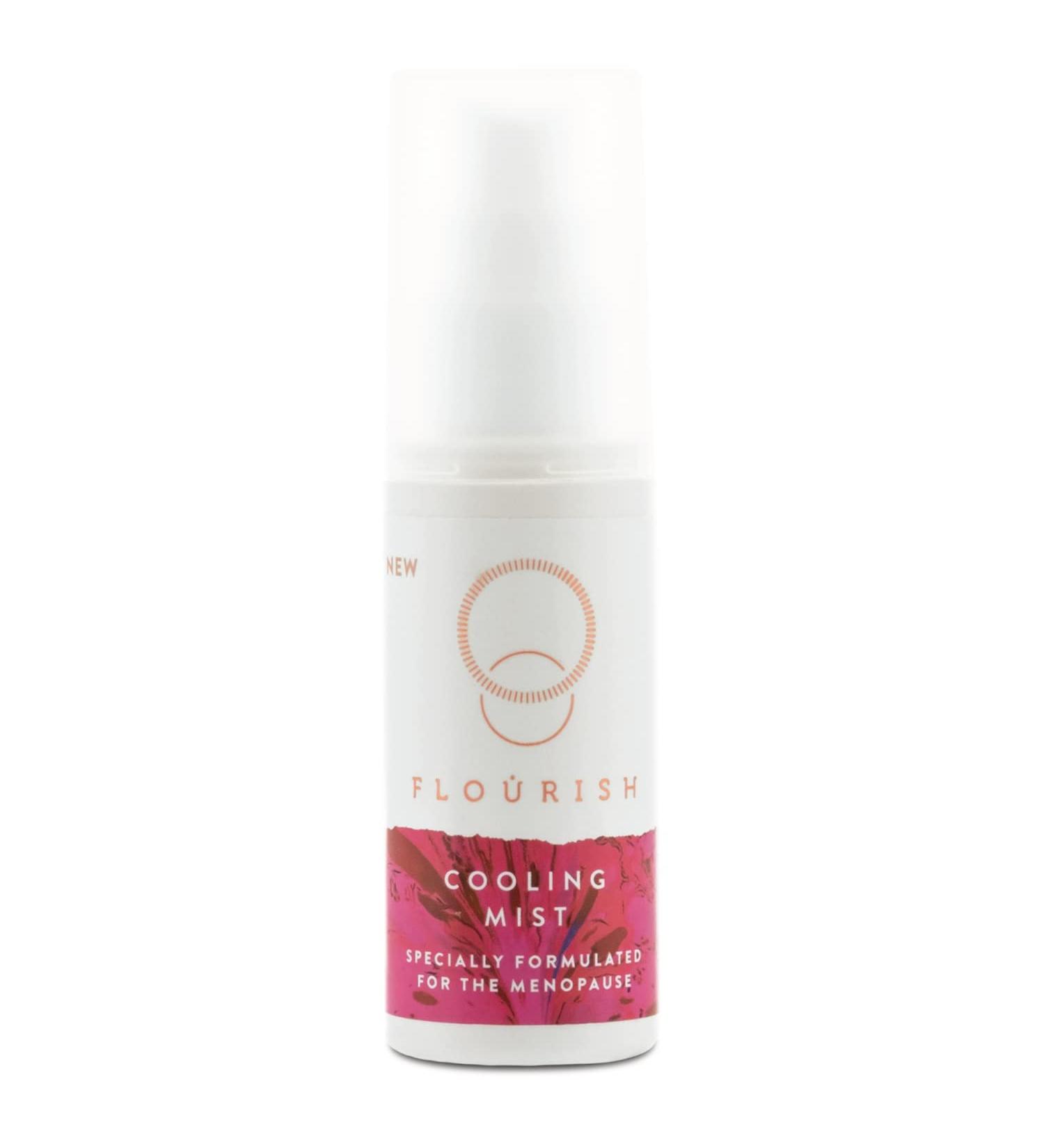 Flourish Cooling Mist (50ml) Rapid Hot Flush & Redness Relief with Chamomile and Frescolat X-Cool Cutting Edge Menopause Support Dermatologically Tested Can Last 30 Mins - Buy Online on GoSupps.com