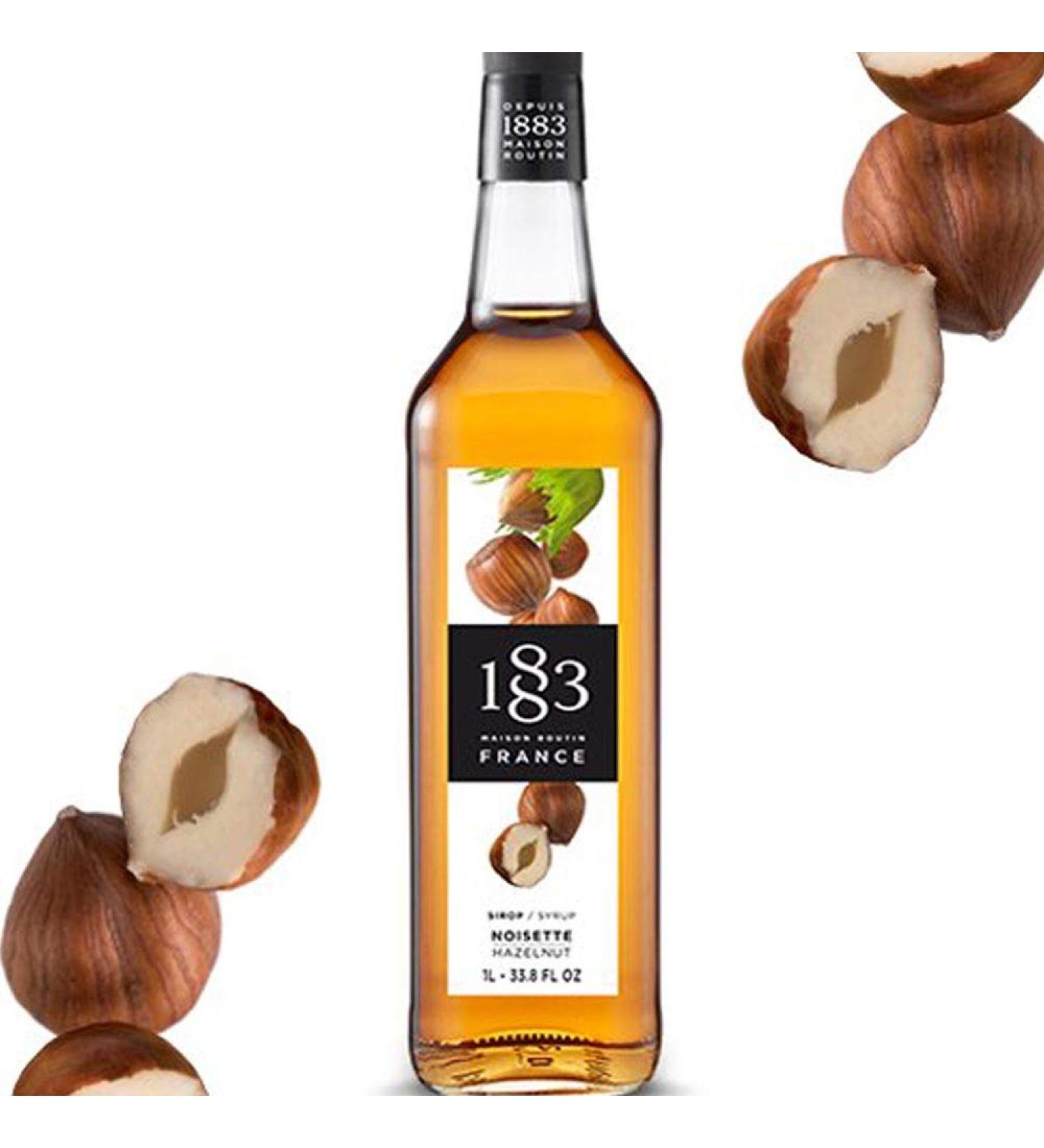Maison Routin 1883 Hazelnut Syrup 1000ml Pet Bottle - Pack of 1 | Premium Quality Syrup for Drinks and Desserts - Buy Online on GoSupps.com
