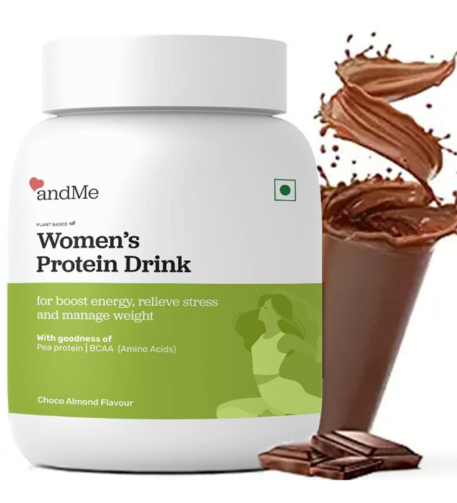 Plant-Based Vegan Protein | Ayurvedic Protein Powder with Herbs | Chocolate Almond 500gm | Vitamin & Minerals for Weight Management Skin and Hair Health - Buy Online on GoSupps.com