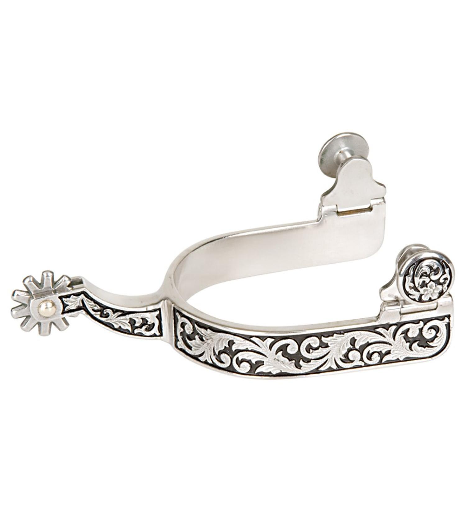 Weaver Leather Women's Spur with Engraving and Black Paint