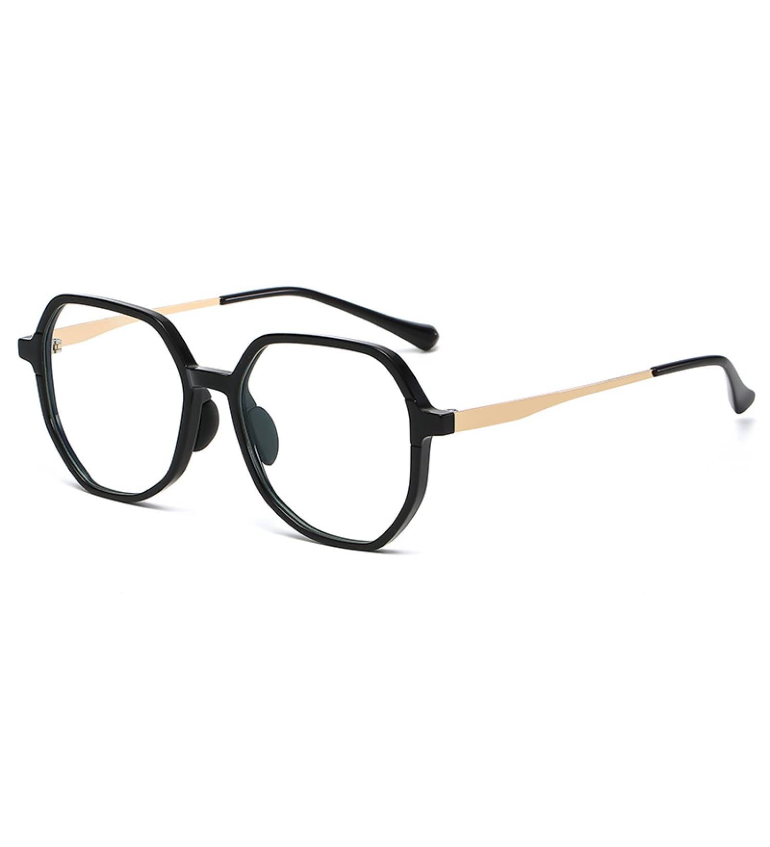 SERONI Metal TR90 Polygon Blue Light Blocking Glasses for Men & Women - UV Protection & Computer Reading Glasses - 52mm Black Frame - Buy Online on GoSupps.com