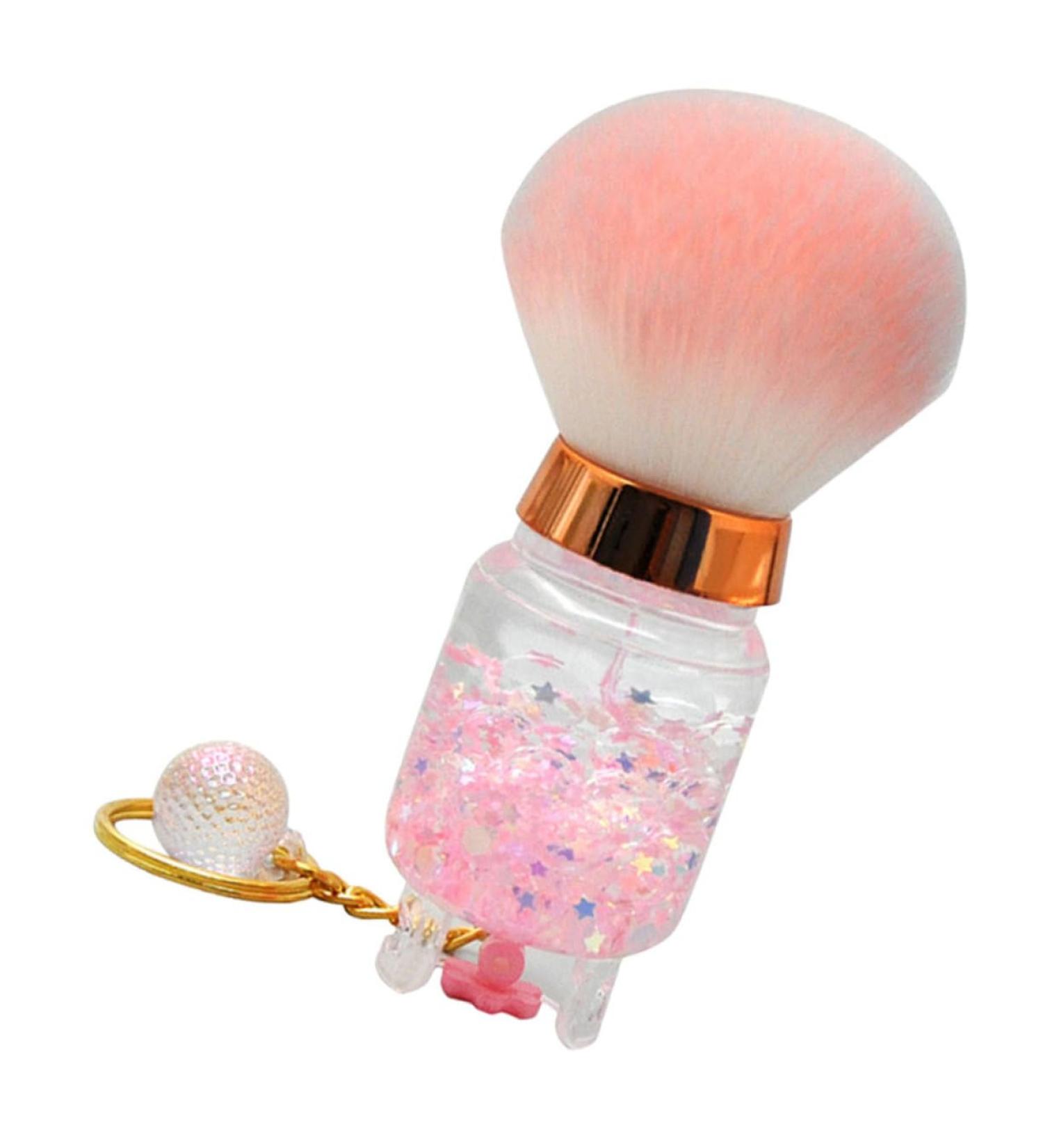 FRCOLOR Nail Dust Brush Face Powder Blush Brush Hand Powder Brush Mineral Powder Brush Makeup Brush Makeup Powder Brush Travel Powder Brush Cosmetic Tools Miss Highlighter Pink Crystal 9.00X3.50X3.50CM pink - Buy Online on GoSupps.com