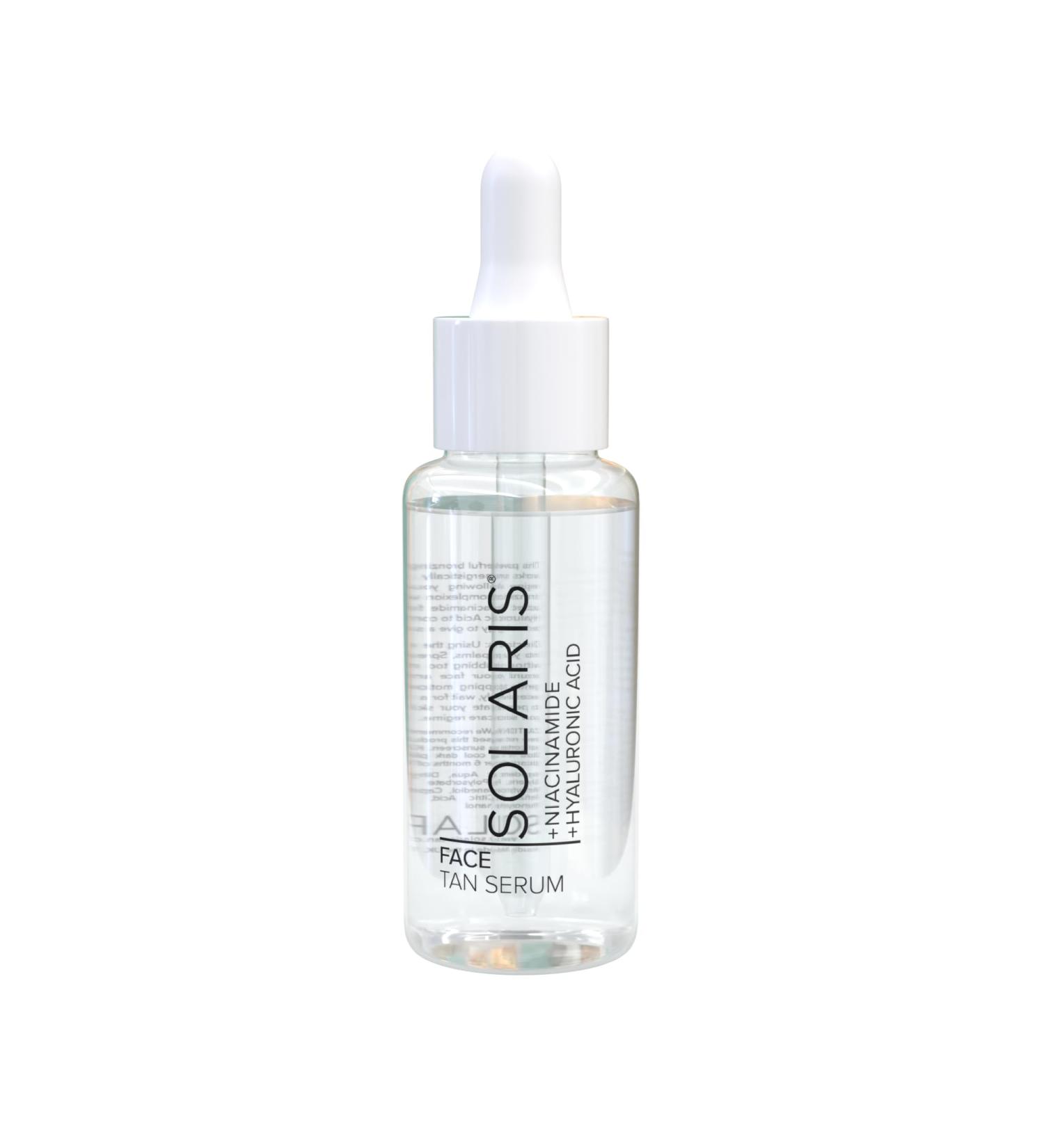 Facial Tanning Serum Drops 30ml Hyaluronic Acid Niacinamide Anti-Ageing Subtle Healthy Glow For Face - Buy Online on GoSupps.com