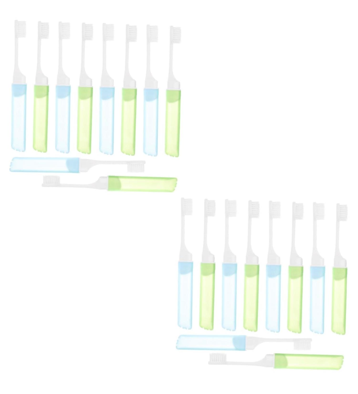 Buy Tovinanna 20 STK Portable Manual Toothbrush Set - Ideal for Travel & Home Perfect Gift for Adults & Pregnant Women - Buy Online on GoSupps.com