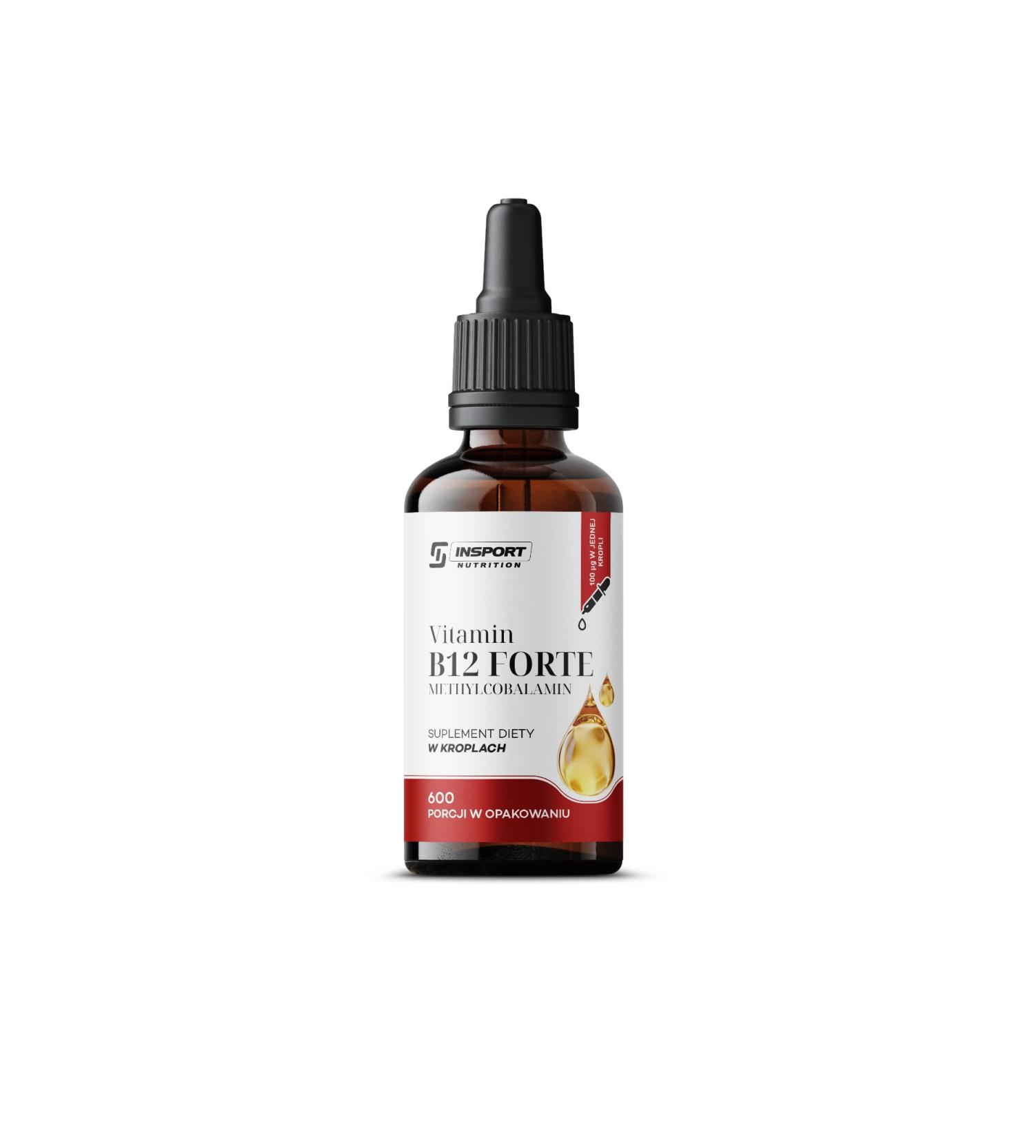 Vitamine B12 Forte Gouttes 30 ml M thylcobalamine Hautement Dos e 100 g nergie Syst me Nerveux Immunit INSPORT - Buy Online on GoSupps.com