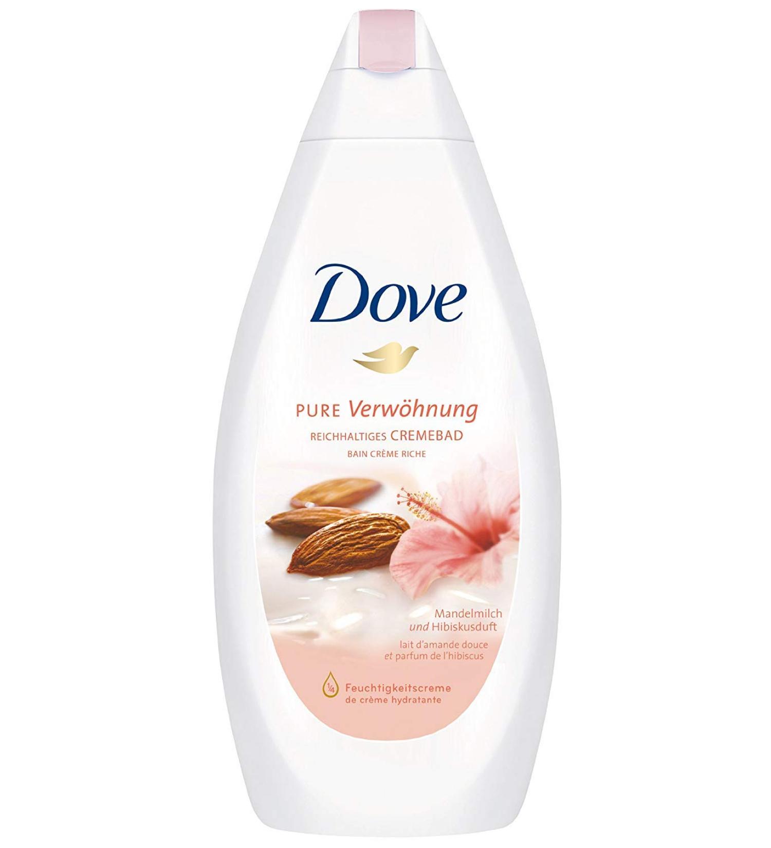Dove Bath Pure Pampering Almond Milk & Hibiscus Foam 750 ml - Buy Online on GoSupps.com