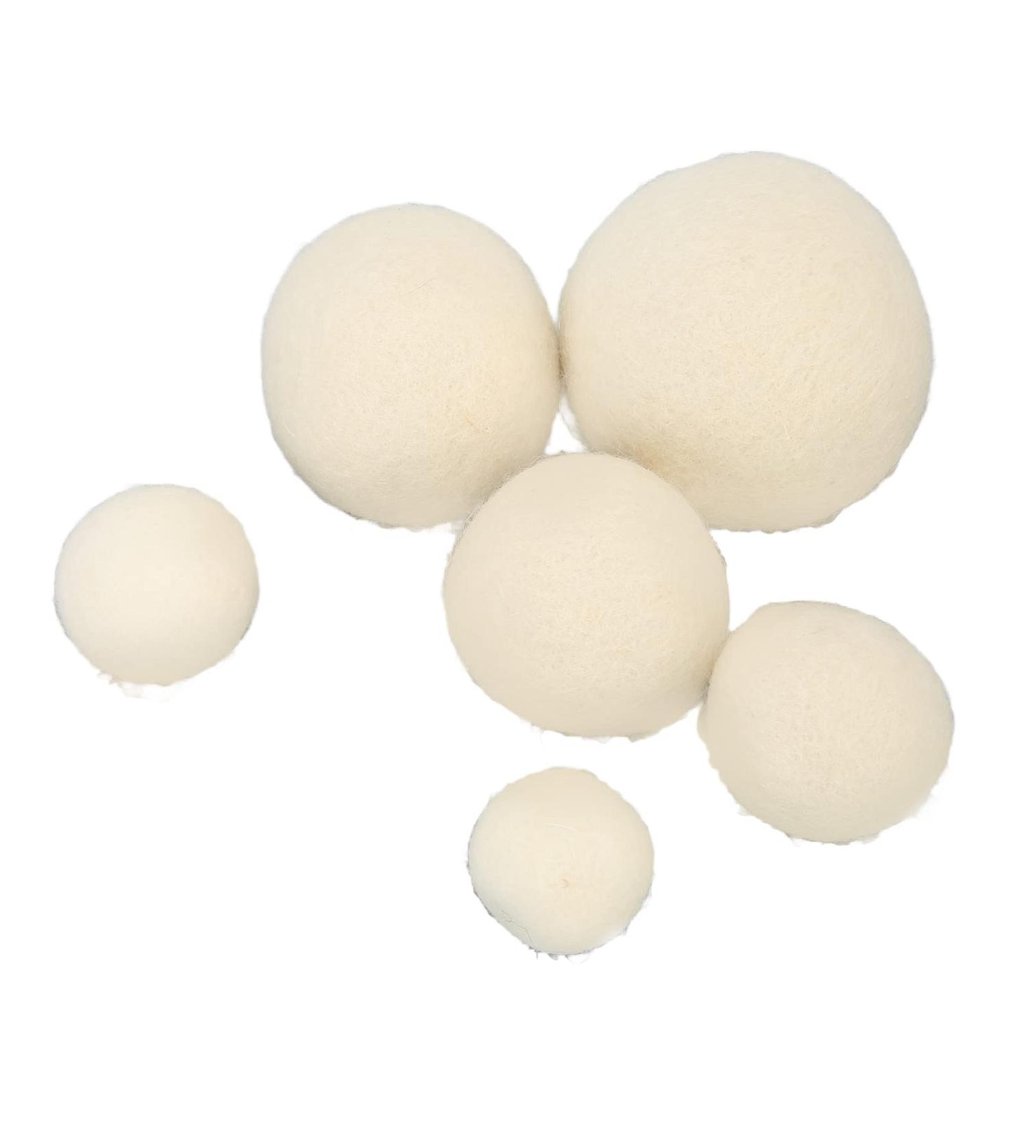 Wool Drying Balls for 6Pcs Clothing Dryer Static Remover Softener Wool Ball Felt Ball Ball 3.5Cm 3Cm 6Cm 4Cm Fabric Adhesives - Buy Online on GoSupps.com