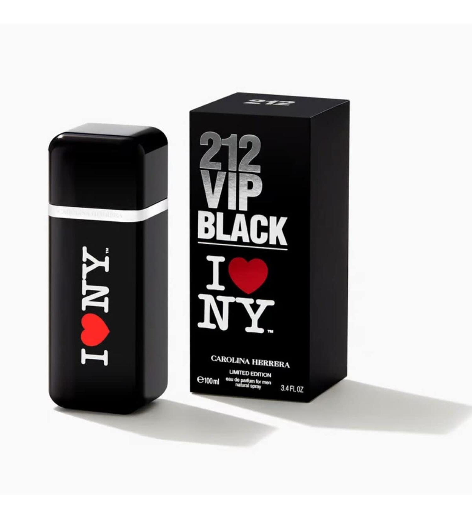 Carolina Herrera 212 Vip Black I Love Ny Edition Eau De Parfum Spray for Men 3.4 Ounce Lavender 3.4 Ounce (Pack of 1)