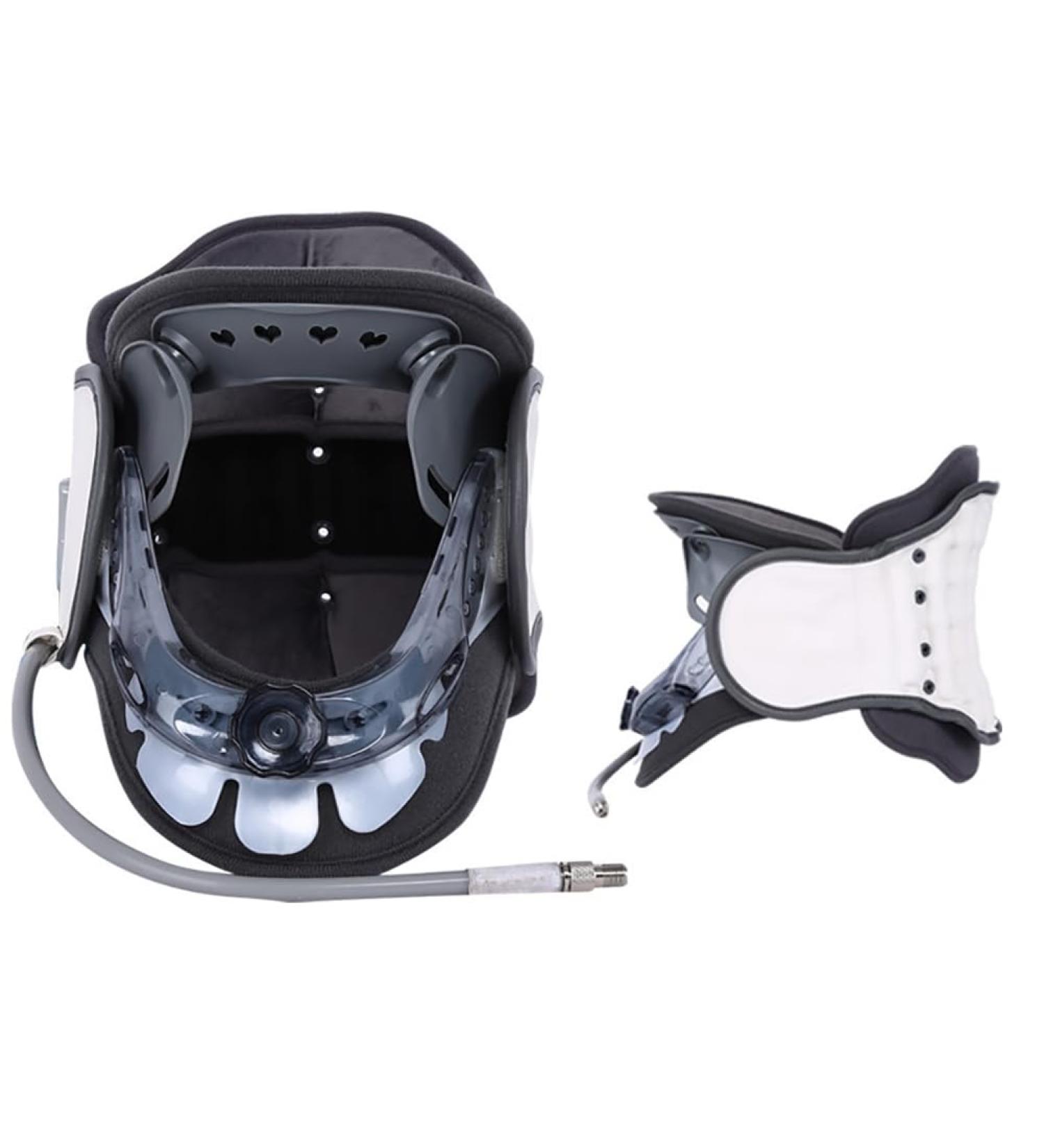 RKXKJ Inflatable Neck Support Stretcher - 6-Stage Cervical Traction Height Adjustable 360 Comfort Relief for Cervical Compression - International Shipping Available - Buy Online on GoSupps.com