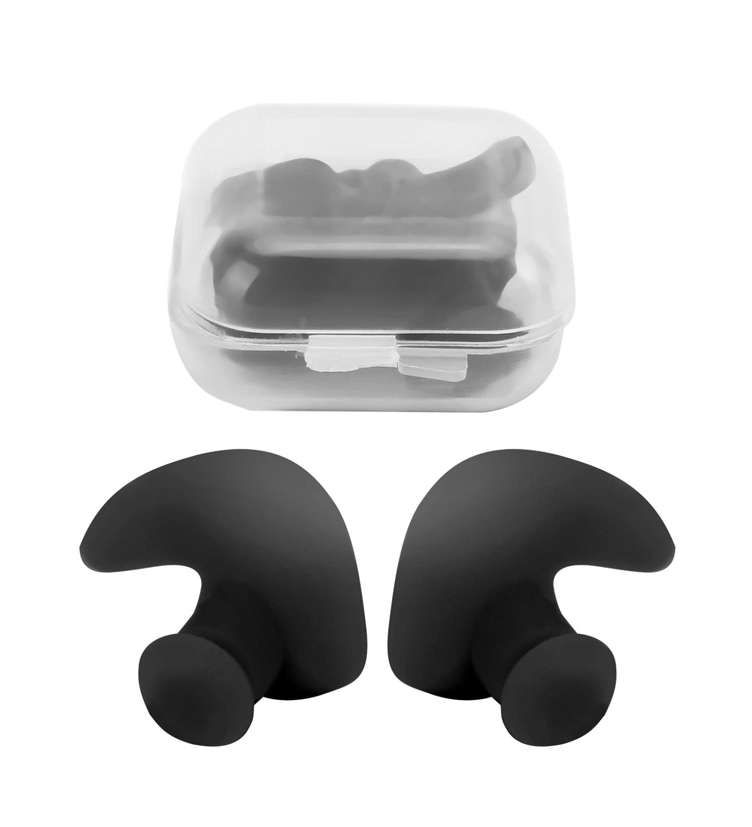 Respicefinem RepiceFinem 1 Pair SHELNIATHE Soft Silica Gel Ear Candles Waterproof Dustproof for Water Sports Pink Loose Comfortable to Wear and Designed Black - Buy Online on GoSupps.com