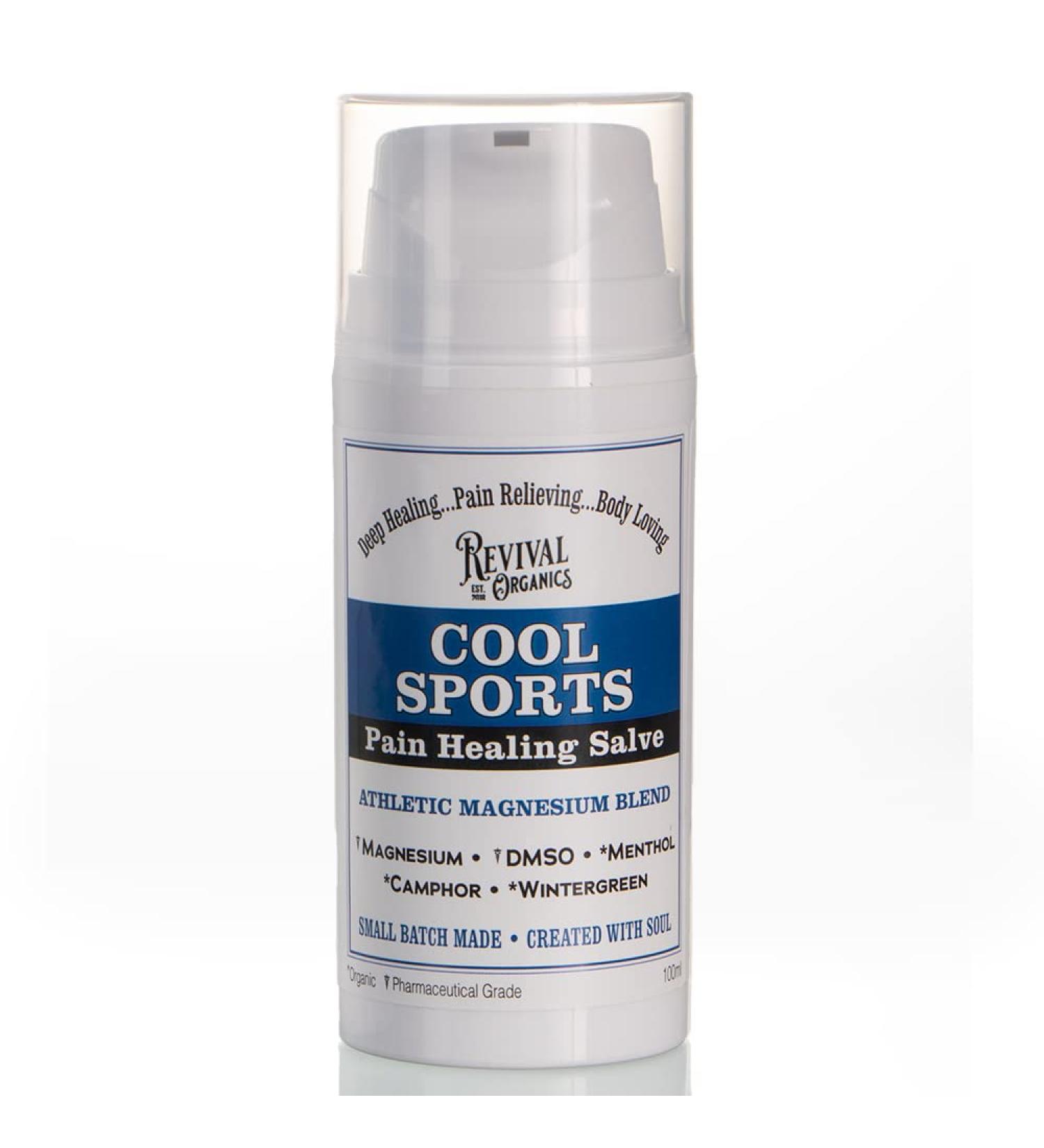 Natural Magnesium Pain Relief Salve with DMSO | Cool Sports Salve - Buy Online on GoSupps.com