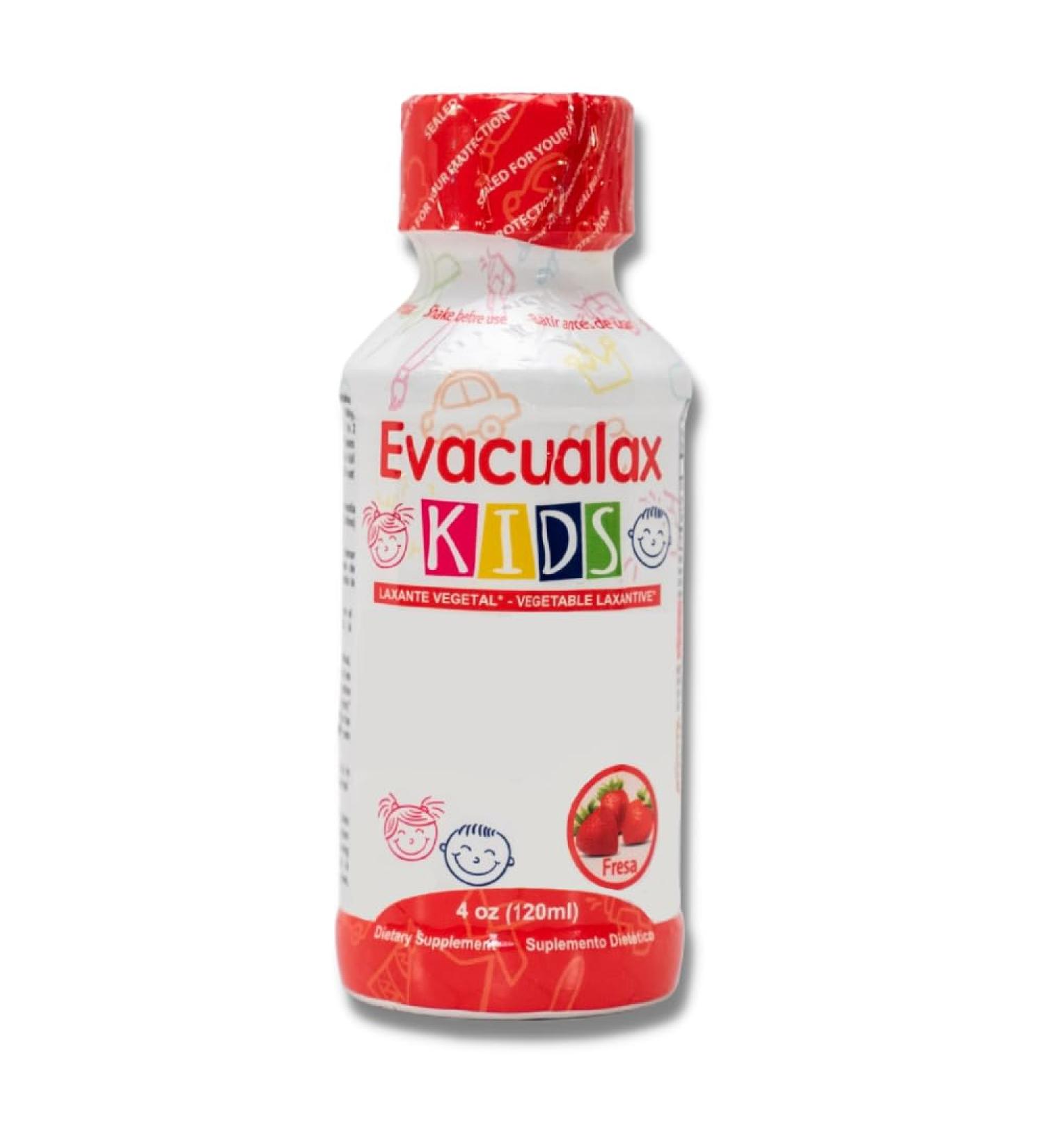 Kids Liquid Strawberry Laxative - 100% Natural Digestion Support & Constipation Relief - Senna Leaves & Prune Juice - 4 oz - Buy Online on GoSupps.com