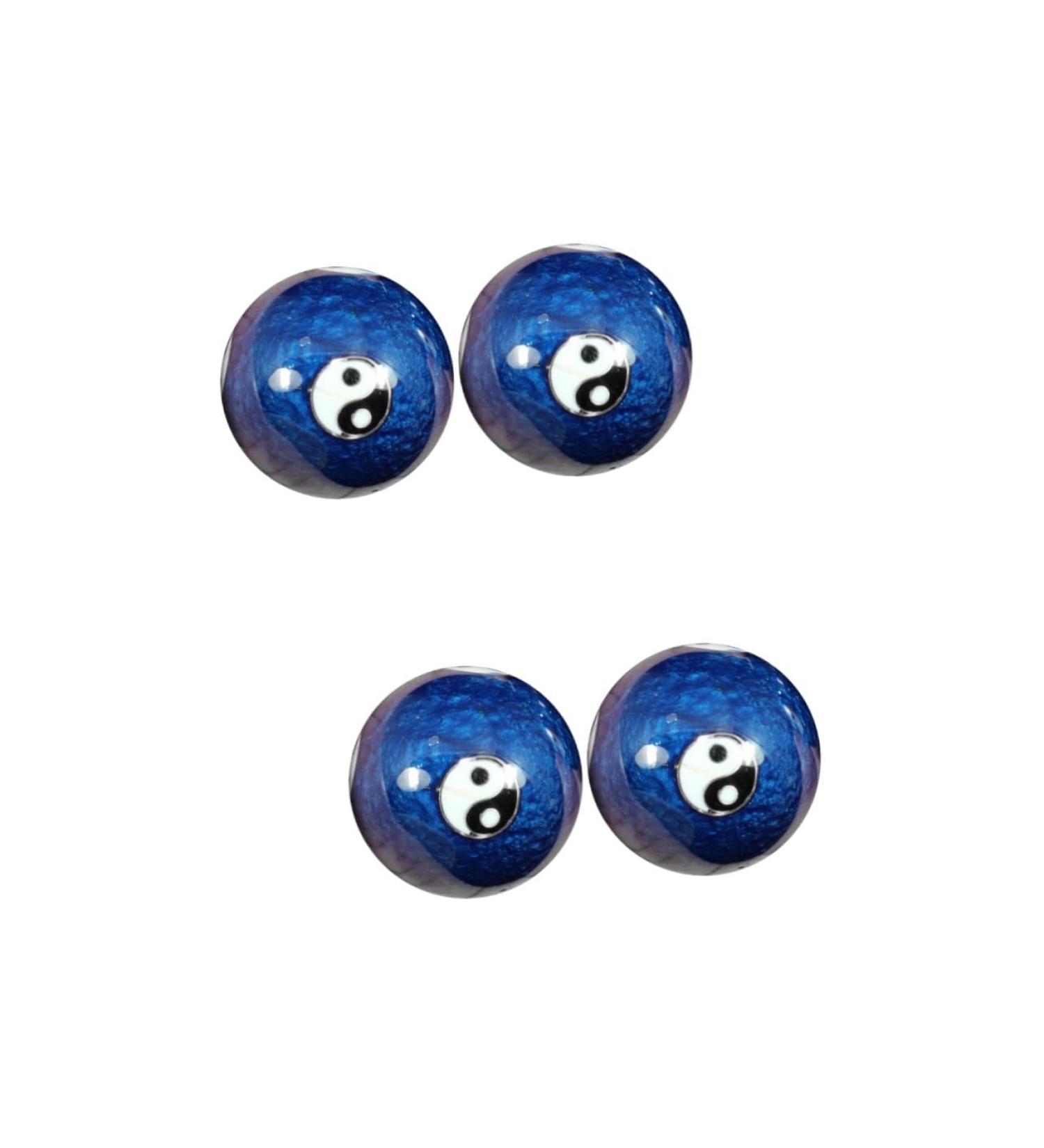 Clispeed Baoding Balls - Chinese Massage Balls for Hand Exercise | MX2PCS Blue - Enhance Fitness & Health - Buy Online on GoSupps.com