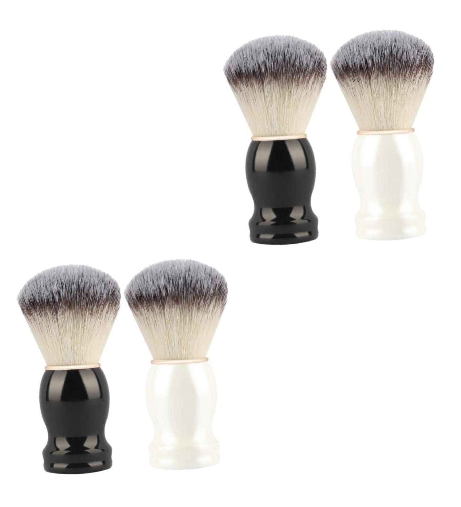 Beaupretty 4-Piece Manual Shaving Brush Set - Multi-Purpose Hairdressing Tools with Wooden Handle - Ideal Gift for Men - Buy Online on GoSupps.com