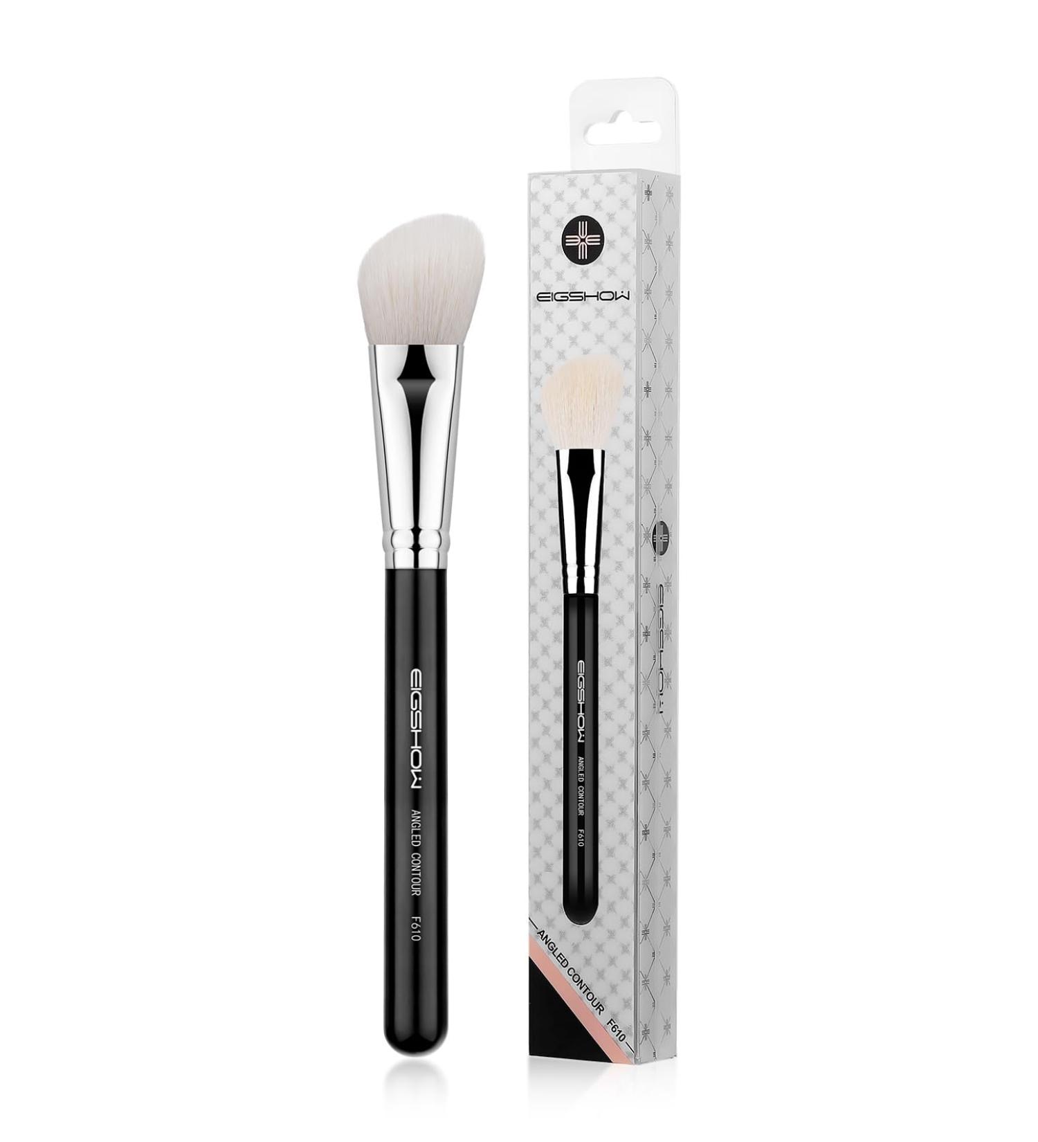 Contour Brush EIGSHOWBEAUTY Premium Face Angled Contour Makeup Brushes with Premium Luxe Saikoho Goat Hair Bristles Contour Foundation Brush for Cream Powder Liquid Blending Makeup Brush-F610 - Buy Online on GoSupps.com