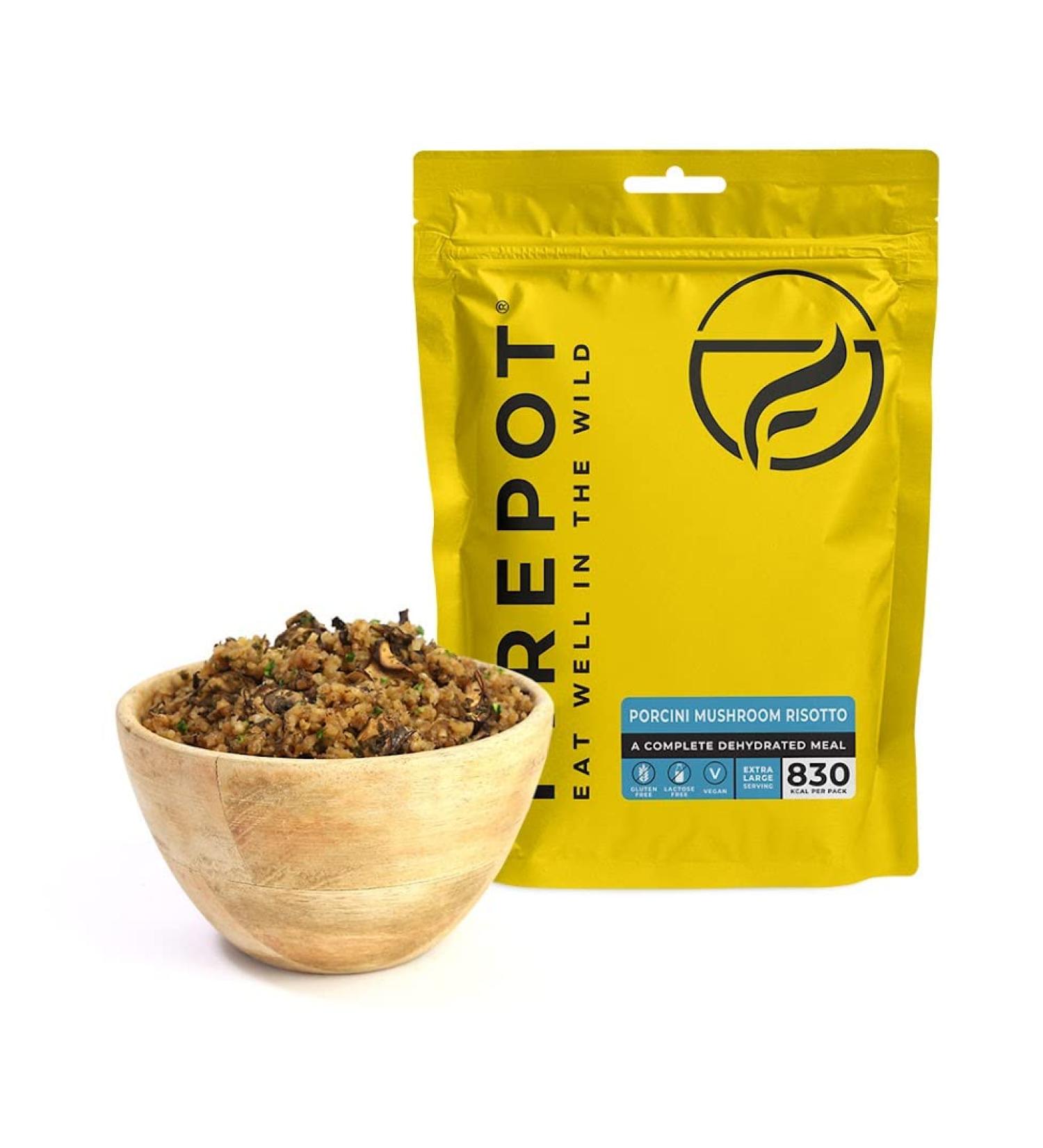 Firepot Porcini Mushroom Risotto (Extra Large) - Healthy Vegan Dehydrated Expedition Food - Buy Online on GoSupps.com