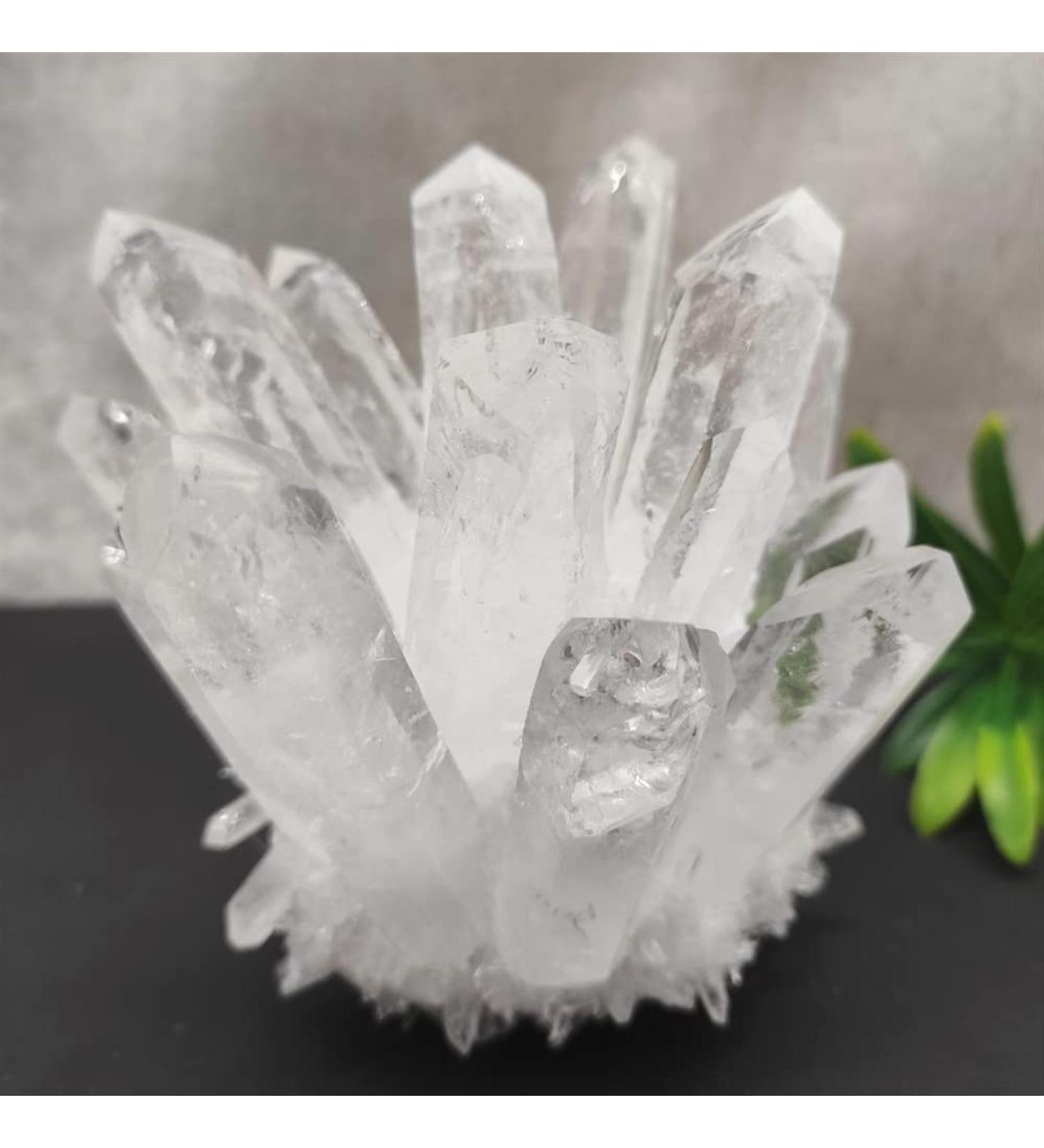 1pcs Natural Clear White Quartz Cluster PointStone Can be Used for (Size : 500-600g) HOMEZHOU (Size : 300-400g) - Buy Online on GoSupps.com