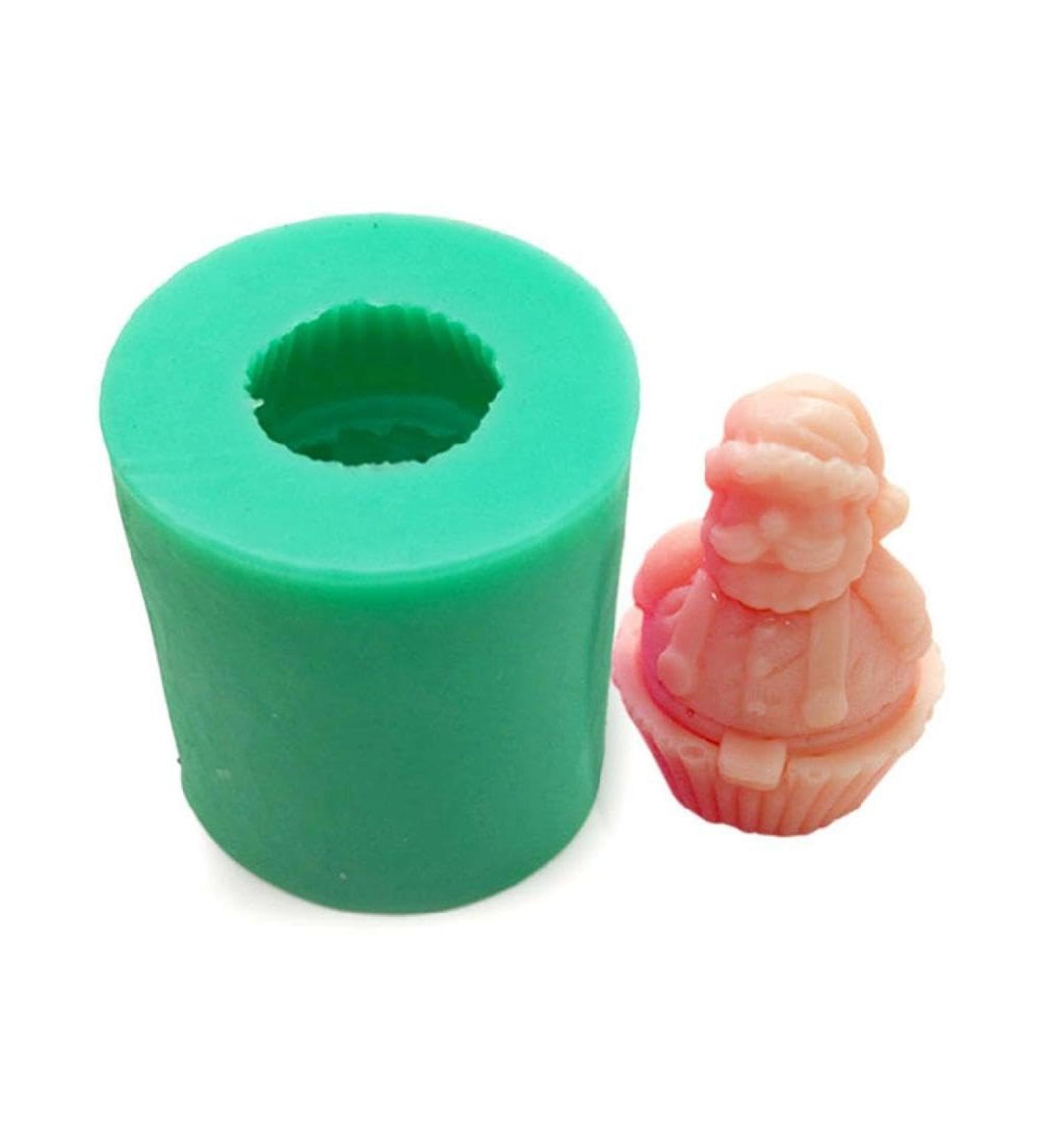 Christmas Silicone Candle Mold Santa Claus 3D Soap Mold Aroma Candle Plaster Mold Chocolate Mold Christmas Home Decor Santa Mold Silicone Chocolate Soap 3d S0098 - Buy Online on GoSupps.com