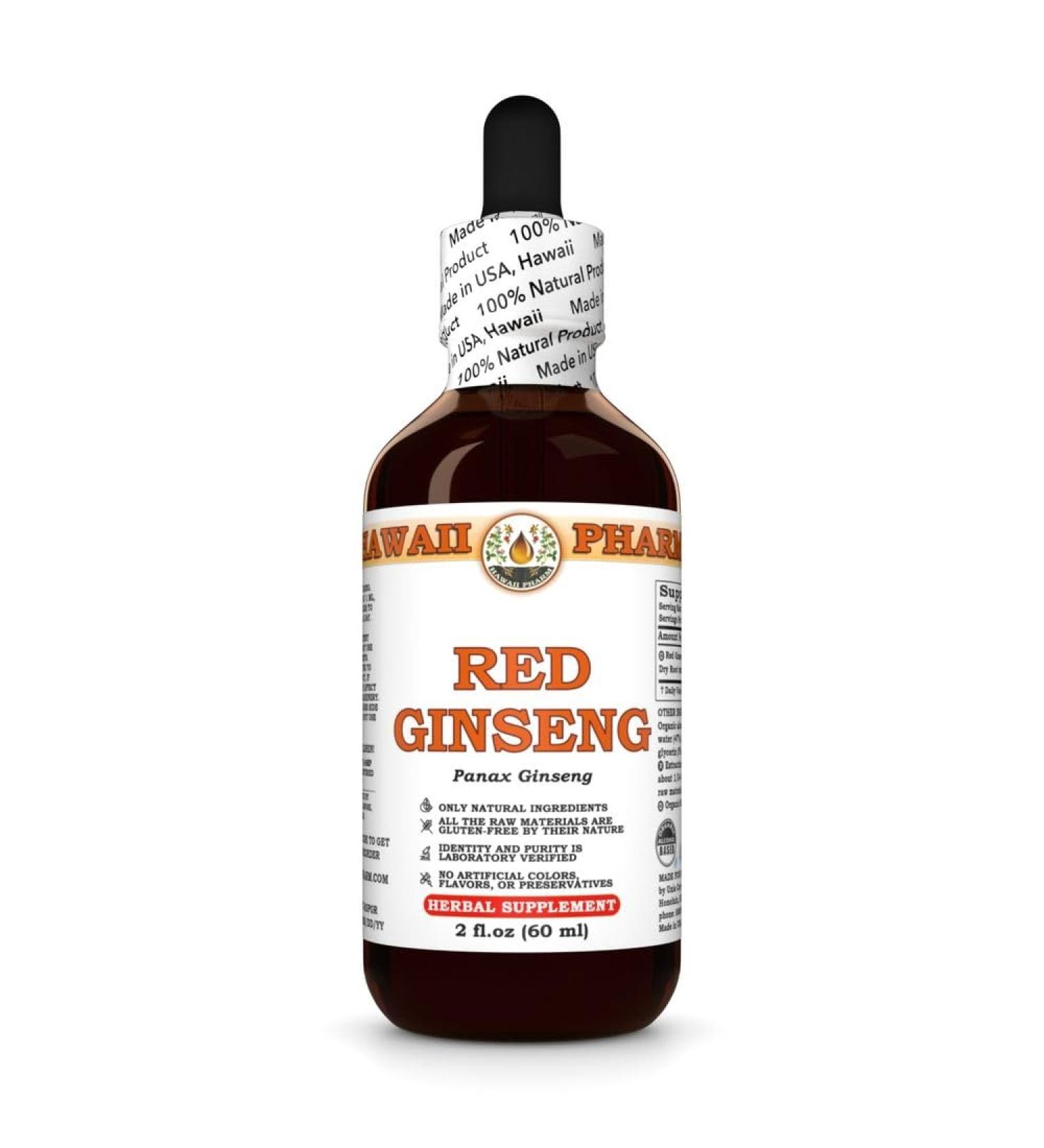 Ginseng (Panax Ginseng) Dry Root Tincture, Made in Hawaii, Organic Raw Materials, All Natural, Vegan, Pure Liquid Extract - 2 fl.oz 2 Fl Oz (Pack of 1) - Buy Online on GoSupps.com