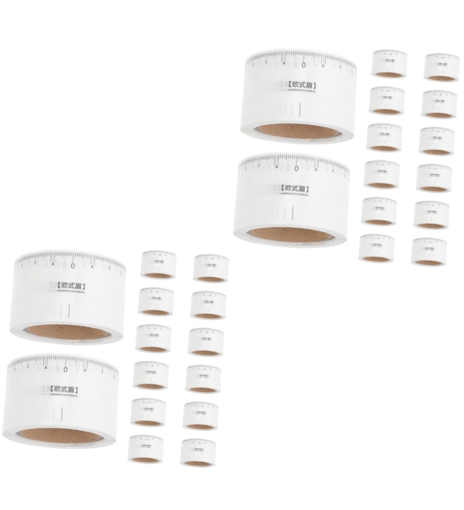 MAGICLULU 100 Pcs Eyebrow Measuring Tool Microblading Eyebrow Ruler Kit Make up White Supplies Paper - Buy Online on GoSupps.com